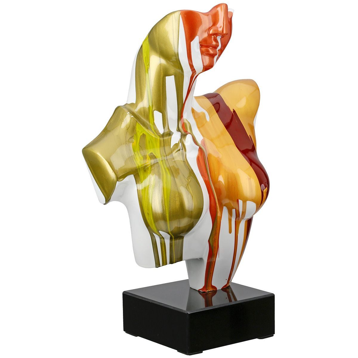 GILDE Skulptur Skulptur Bella Ausdrucksstarke Frauenbüste kunstvoller Farbgestaltung (1 St)