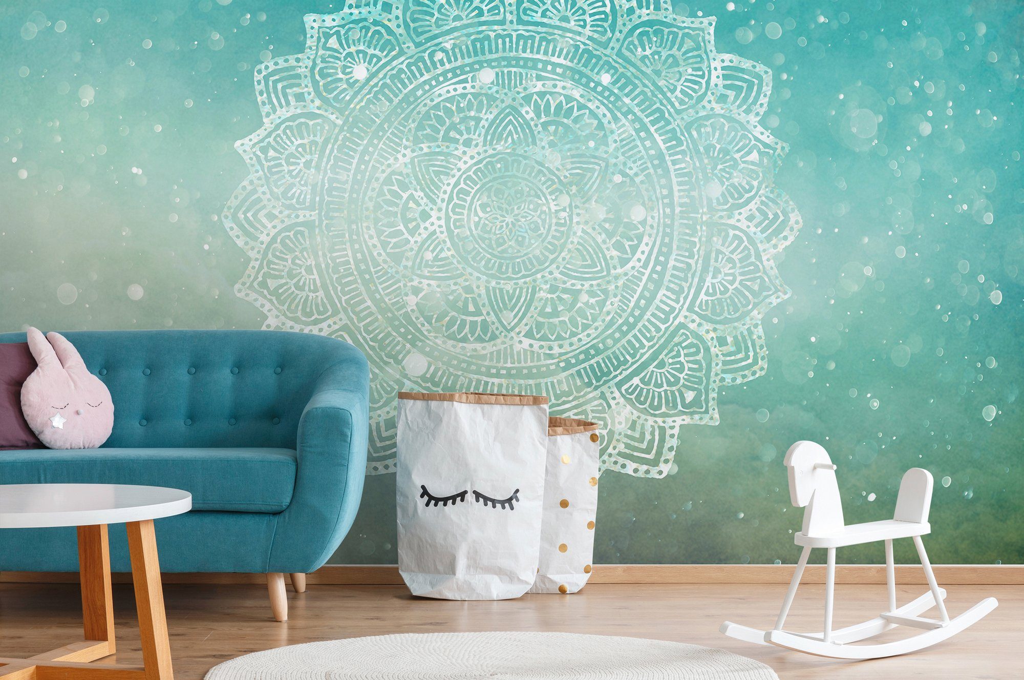 Architects Paper Fototapete Atelier 47 Mandala Artwork 2, glatt, orientalisch, (4 St), Vlies, Wand, Schräge, Decke