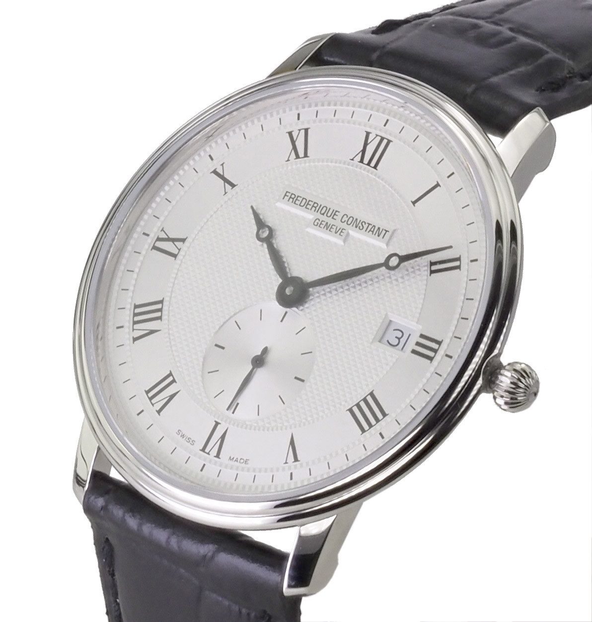 Frederique Constant Schweizer Uhr Herren Uhr Classics Slimline 39mm Ø FC-245M5S6 Classic Slimeline, kleine Sekundenanzeige bei der "6", Ultraflach