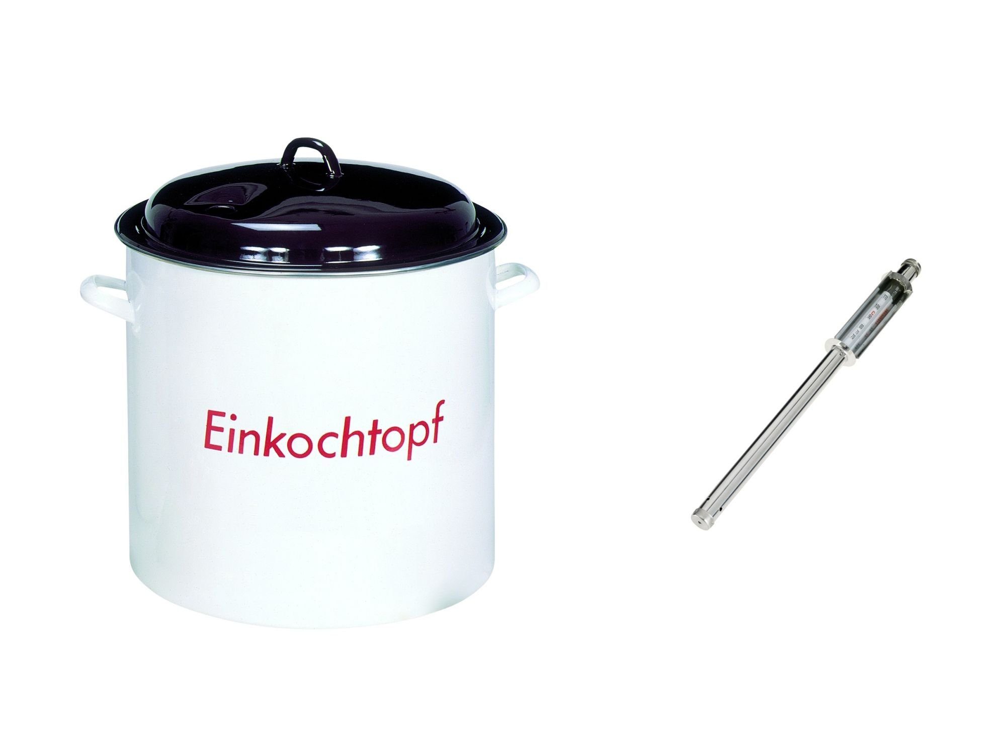 geeignet für Einkochtopf, Liter, alle Thermometer culinario 28 mit Einkocher 2-tlg), Herdarten (Set,