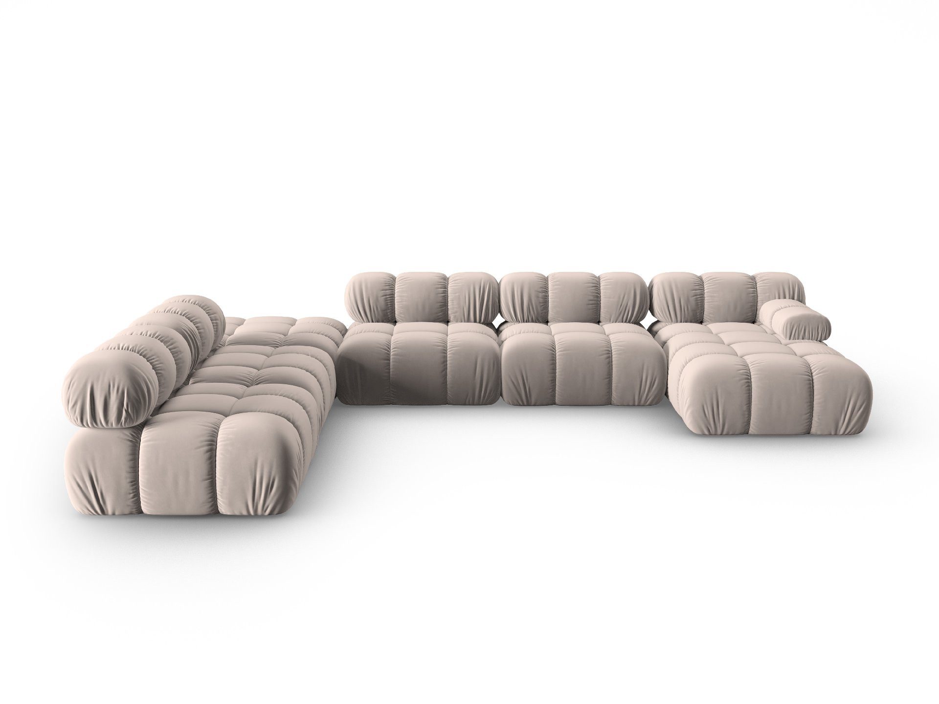 Micadoni Ecksofa Bellis, modular Panorama 7-Sitzer