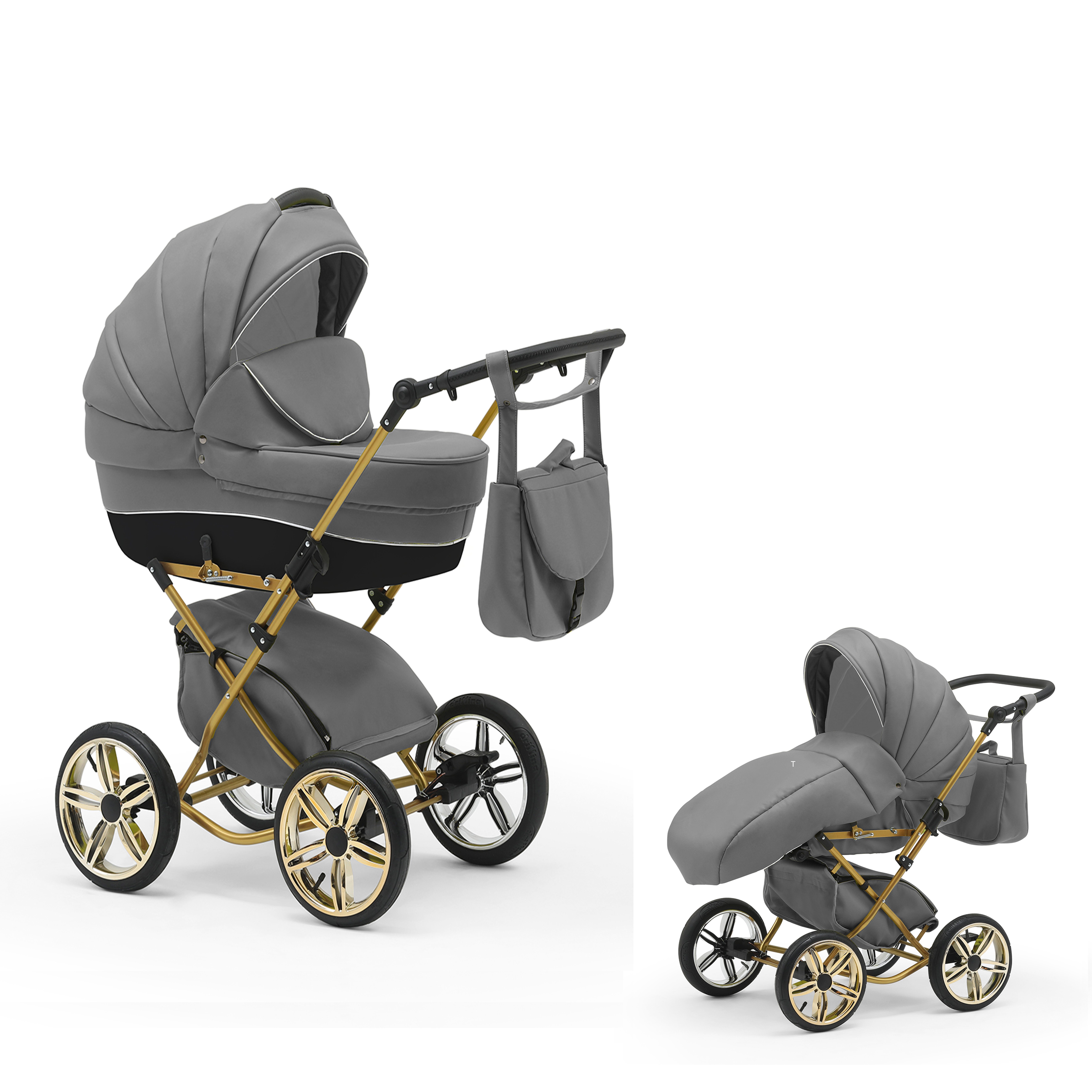 Sorento - Hellgrau Geburt 11 30 von Jahre 4 in Kombi-Kinderwagen in 1 Designs bis - 2 babies-on-wheels Teile