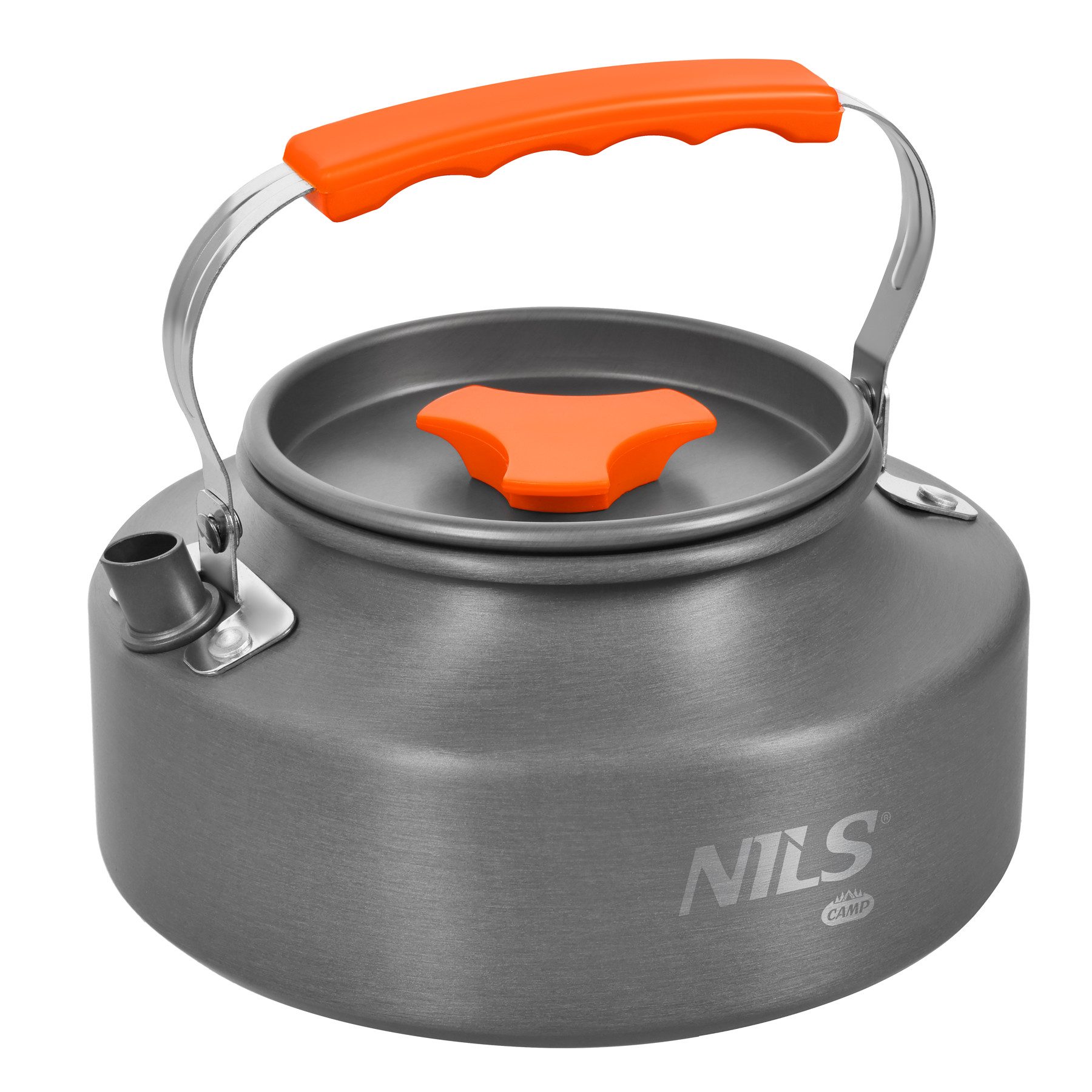 NILS CAMP Wasserkessel NC17118 1100 ml für Camping Trekking, Aluminium
