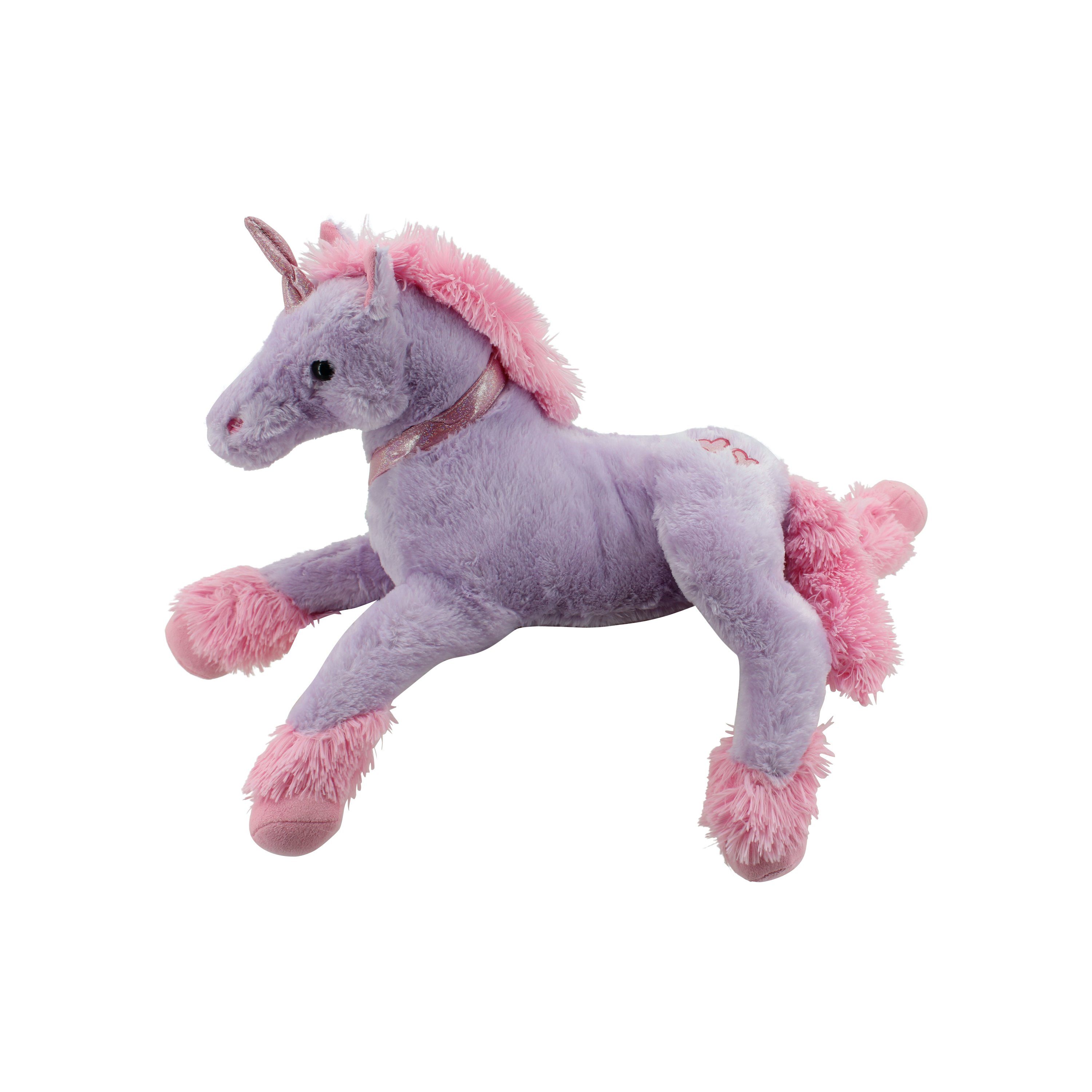 Sweety-Toys Kuscheltier Sweety Toys 0142 Einhorn Plüschtier 62 cm lila Unicorn Pegasus Kuscheltier Kuschelpferd mit rosa Mähne