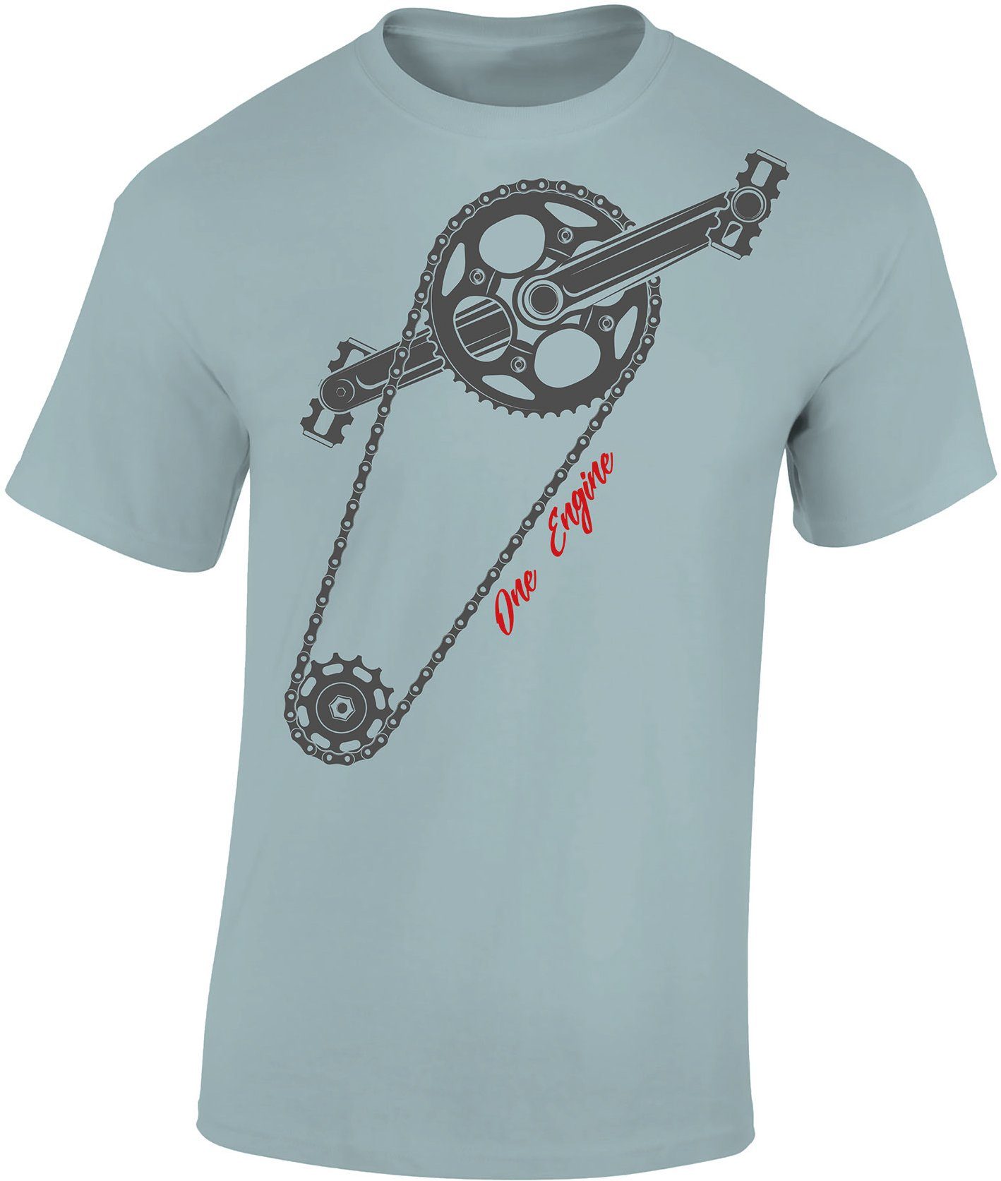 Print-Shirt Fahrrad T-Shirt: "One Engine"