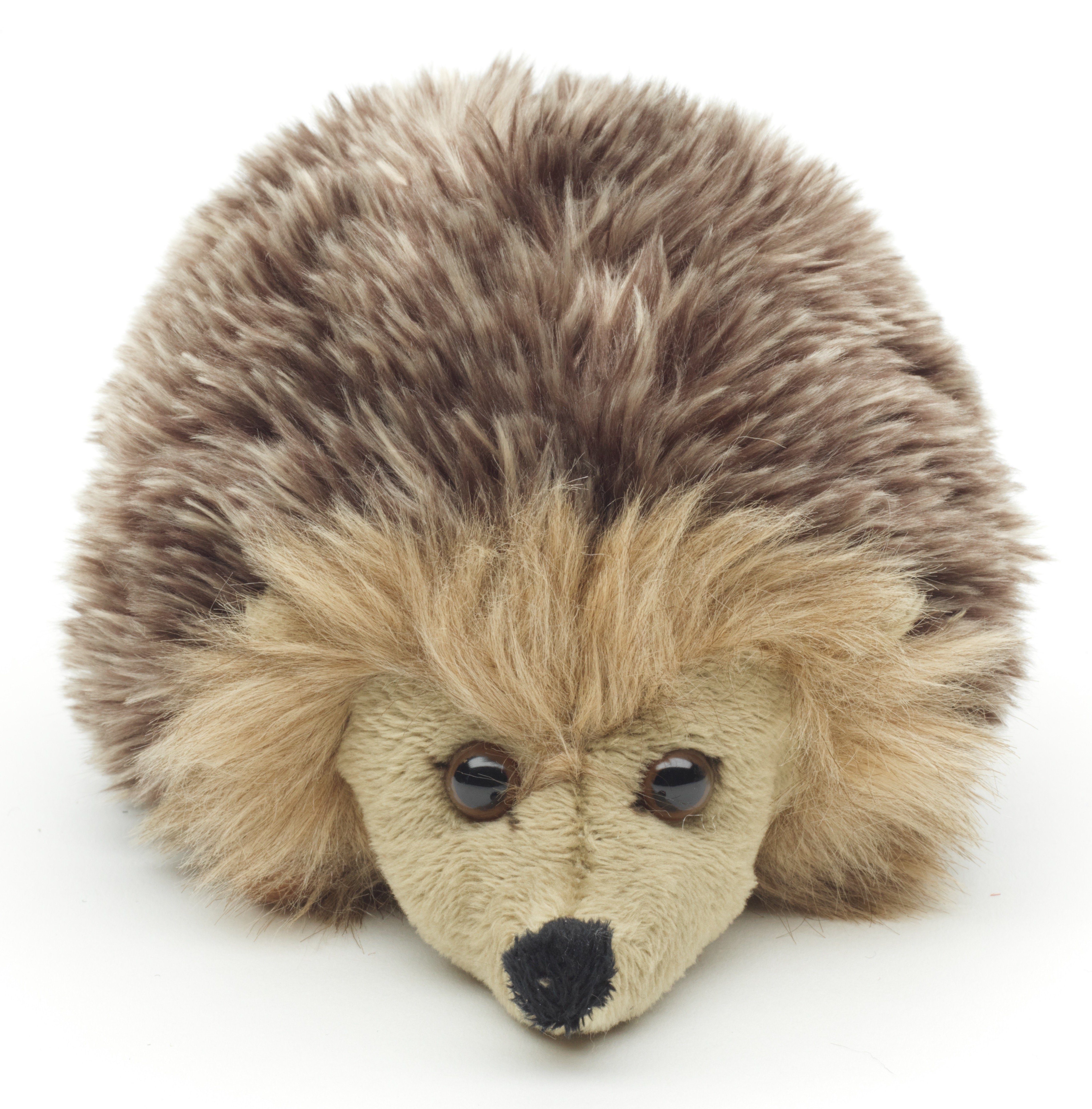 Uni-Toys Kuscheltier Igel - gold-braun oder grau-braun - 15 cm (Länge) - Pl günstig online kaufen