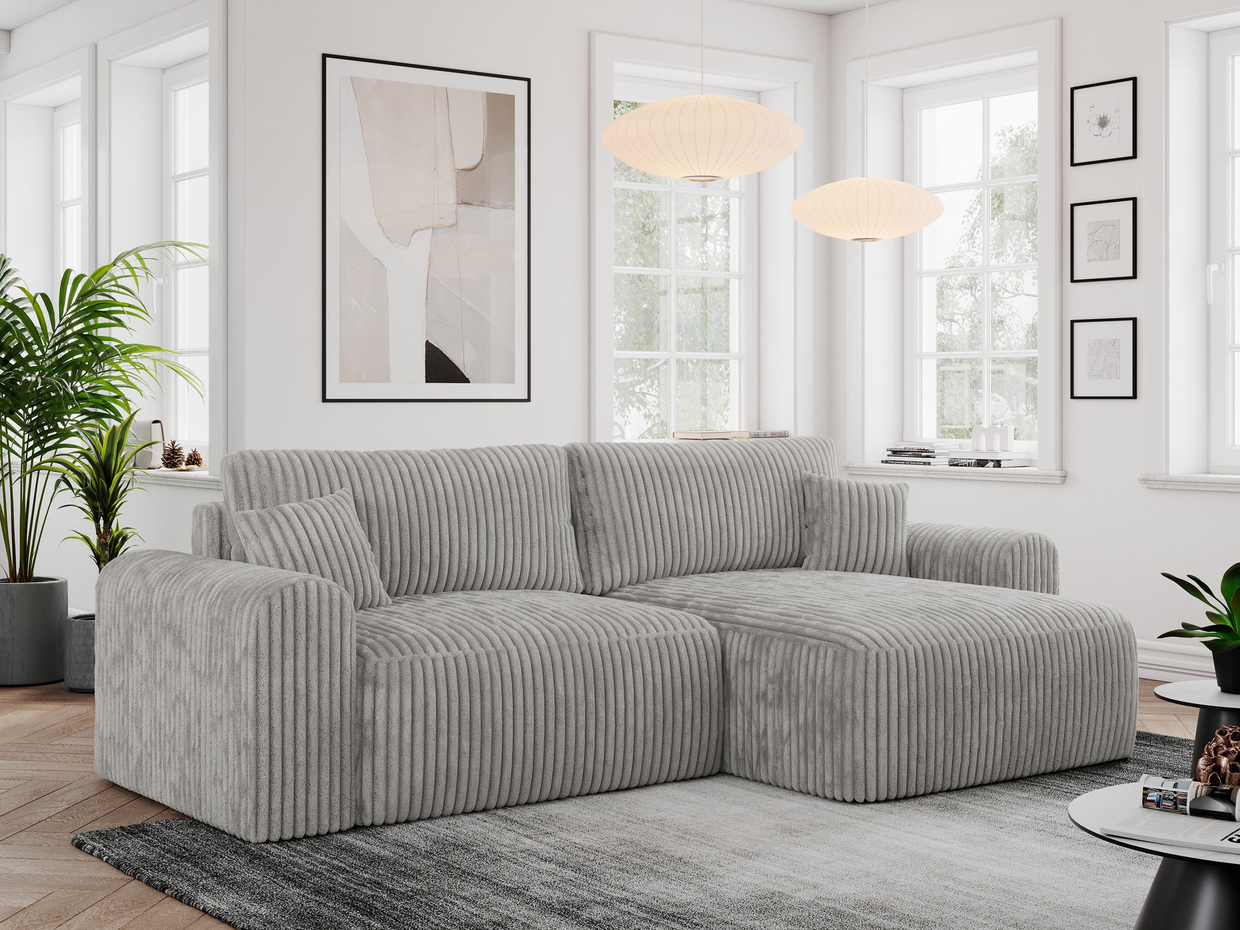 MKS MÖBEL Ecksofa NELSON, Set, Wellenfedern, günstig online kaufen
