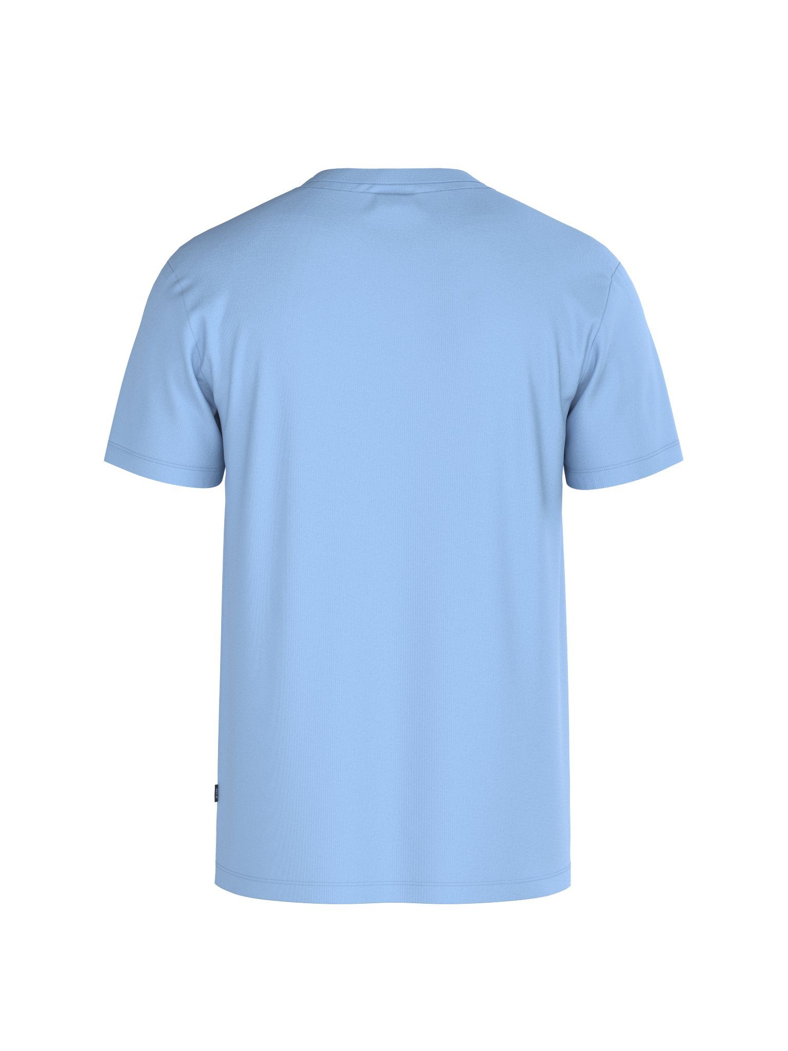 Joop Jeans Rundhalsshirt Logo-Emblem mit JJJ-32Alphis blau