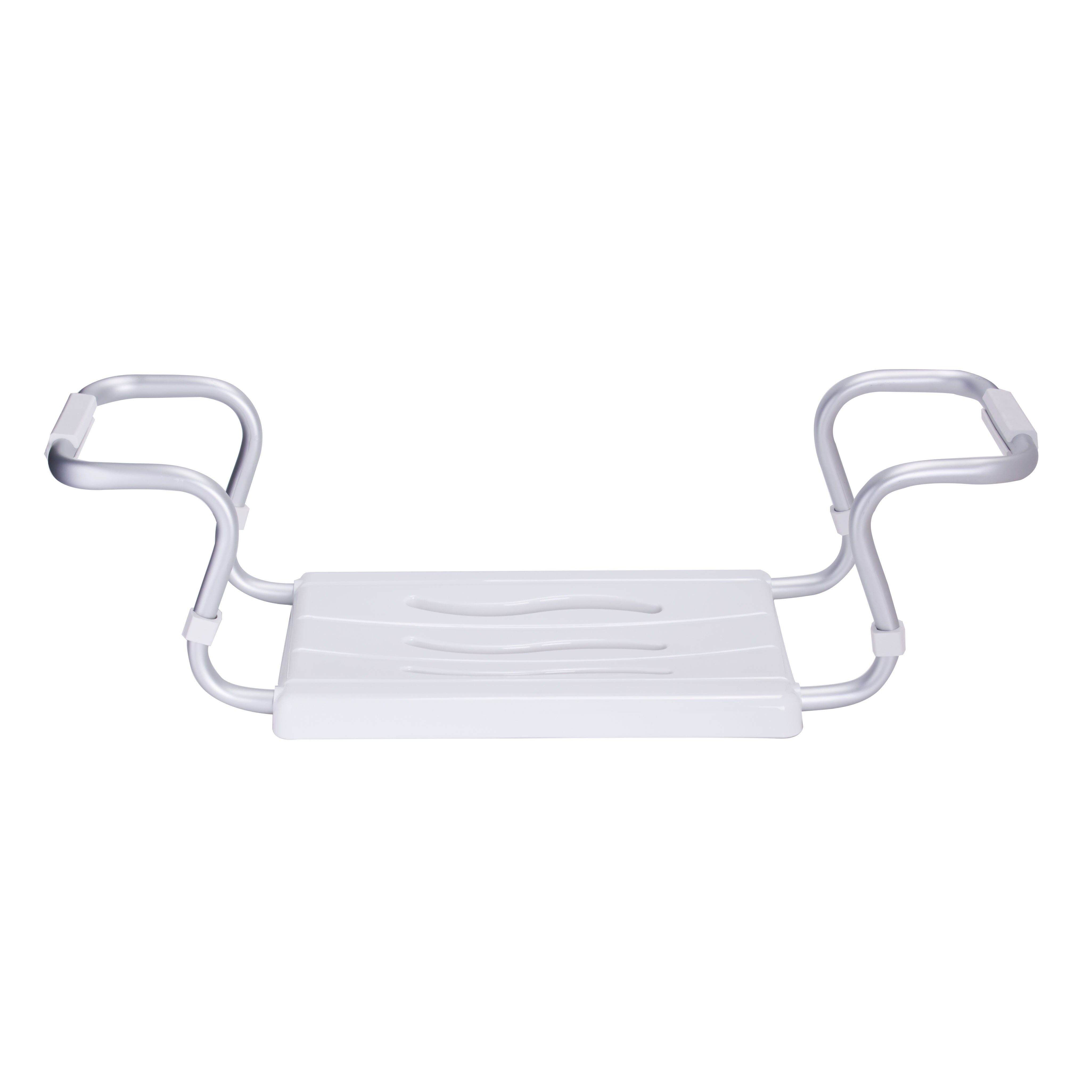 MSV Badewanneneinhängesitz Badewannensitz ausziehbar 50-70 cm, belastbar bis 150 kg, Zum einfachen Einhängen, passend für alle Standard-Badewannen durch anpassbare Breite, Sitzfläche ca. 36 x 26 cm