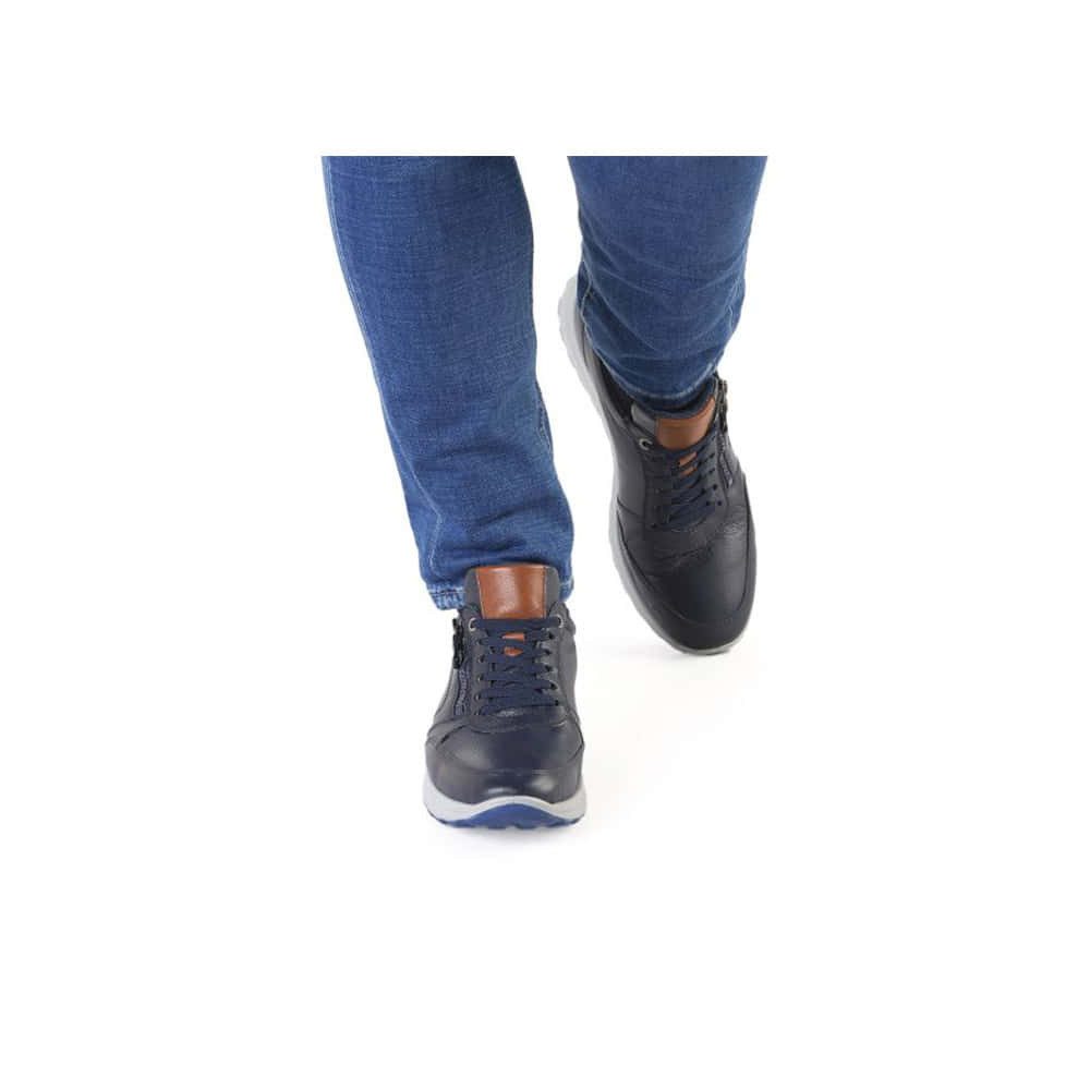 Ara ARA MATTEO 2.0 Herren Sneaker blau cognac Sneaker