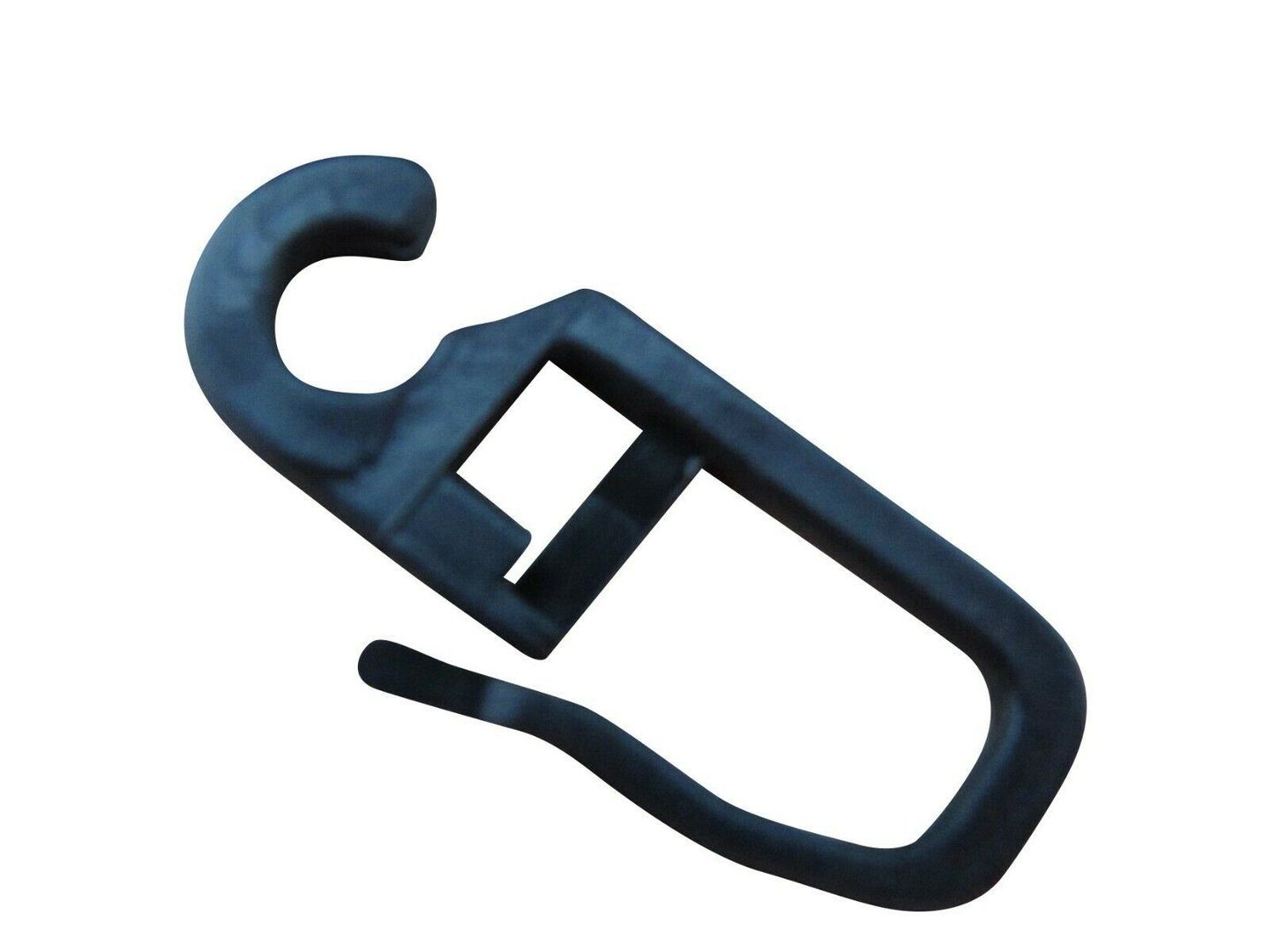 rewagi Gardinenhaken Faltenlegehaken, Gardinenhaken, Gardinengleiter, Gardinenzubehör, Gardinen, Vorhänge, Gardinenstangen, Seitenschals, Flächenvorhänge, (25-St., Öse Ø 6 mm schwarz), Verkaufseinheit: 25, 50, 100 Stück