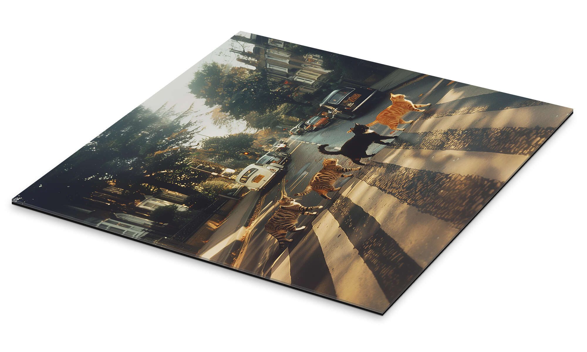 Posterlounge Poster Dikhotomy, Abbey Road Cats, günstig online kaufen