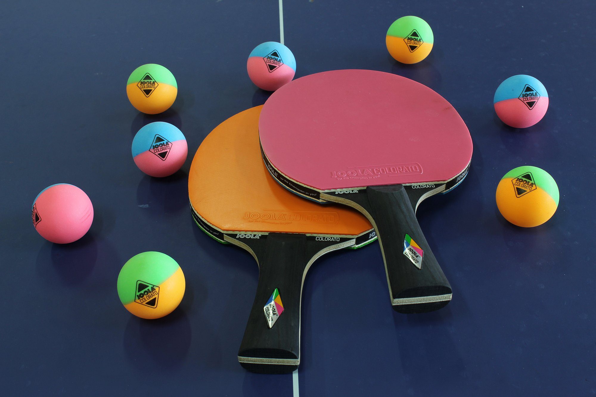 Tischtennisschläger Tischtennisschlägerset-Colorato 10-tlg) Joola (Set,