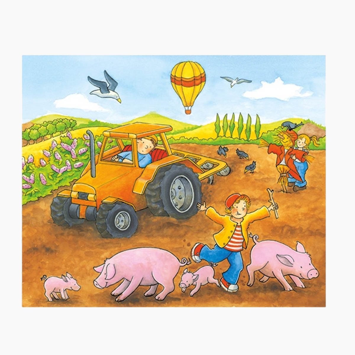 goki Würfelpuzzle Würfelpuzzle Jahreszeiten auf dem Bauernhof, 12 Puzzletei günstig online kaufen