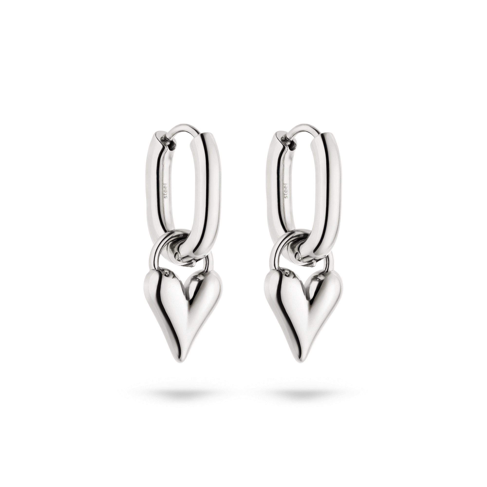 Tamaris Paar Ohrstecker Edgy Heart Edelstahl