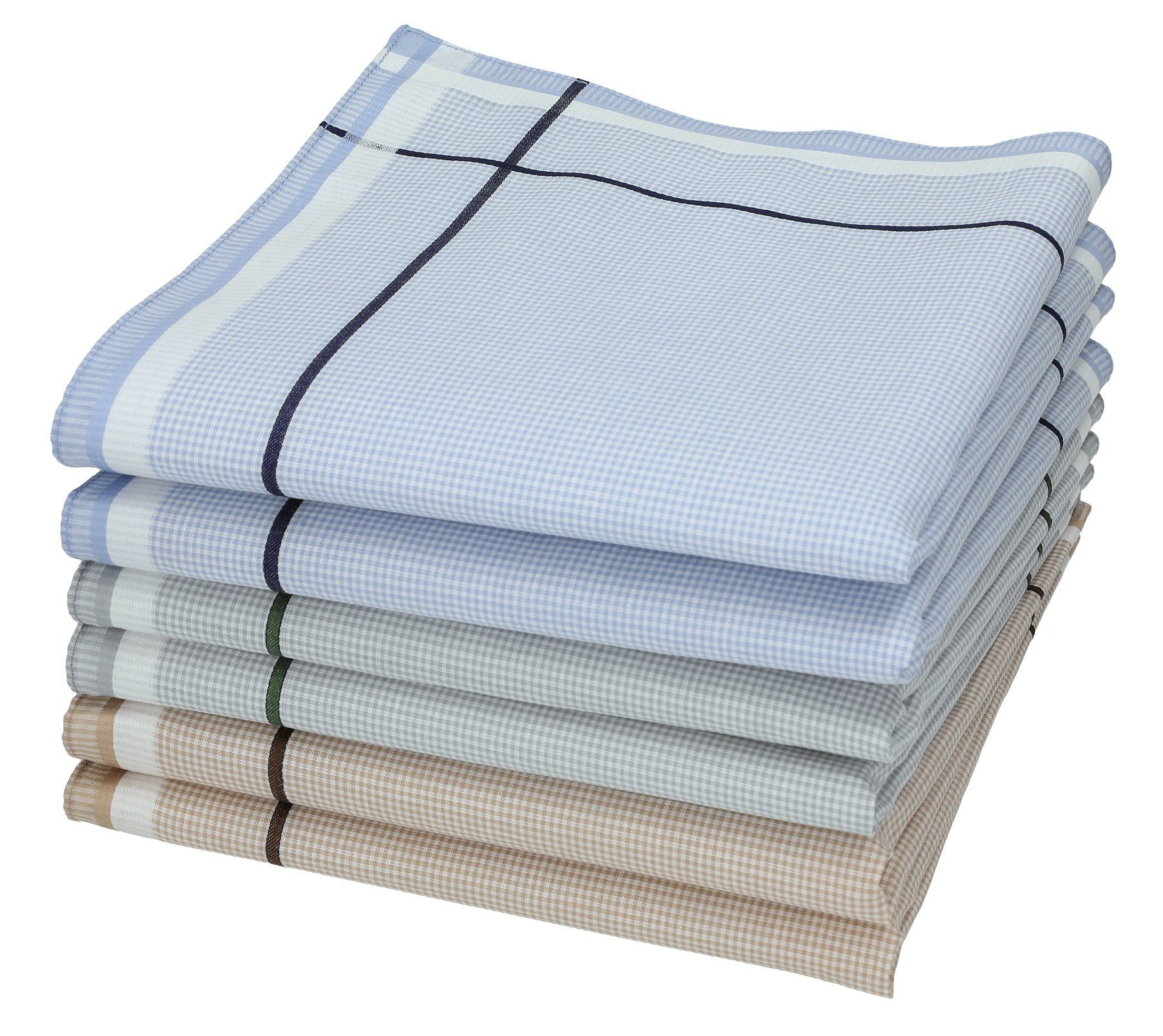 Taschentuch Herren Stoff Taschentücher Set Leo 5 Dessin 2 Розмір 40x40 cm