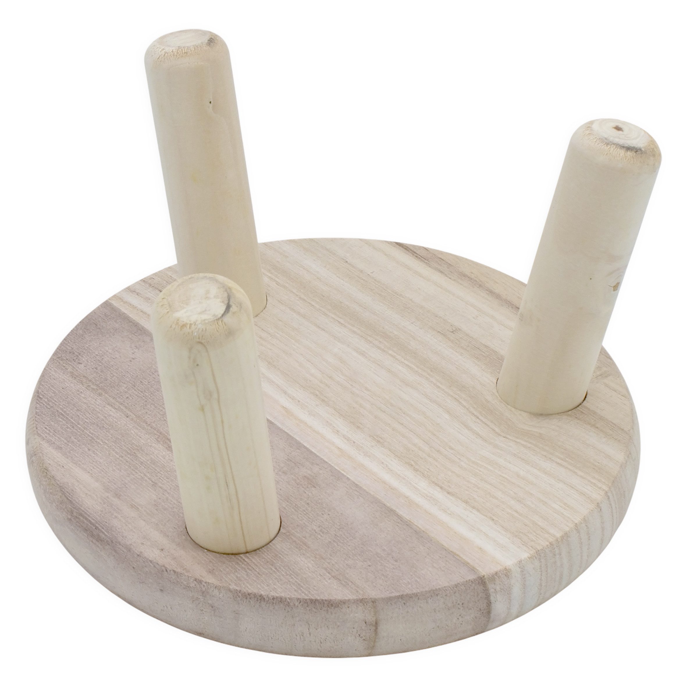 Spetebo Blumenhocker Holz Blumenhocker natur mit 3 Beinen (Anzahl, 1 St., Stück), stabiler Stand – Bild 4 von 5