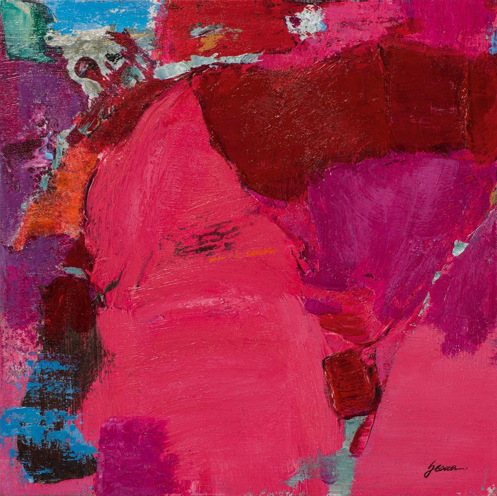 ArtUniverse Gemälde Statement in Pink 60x60 cm, Abstrakt