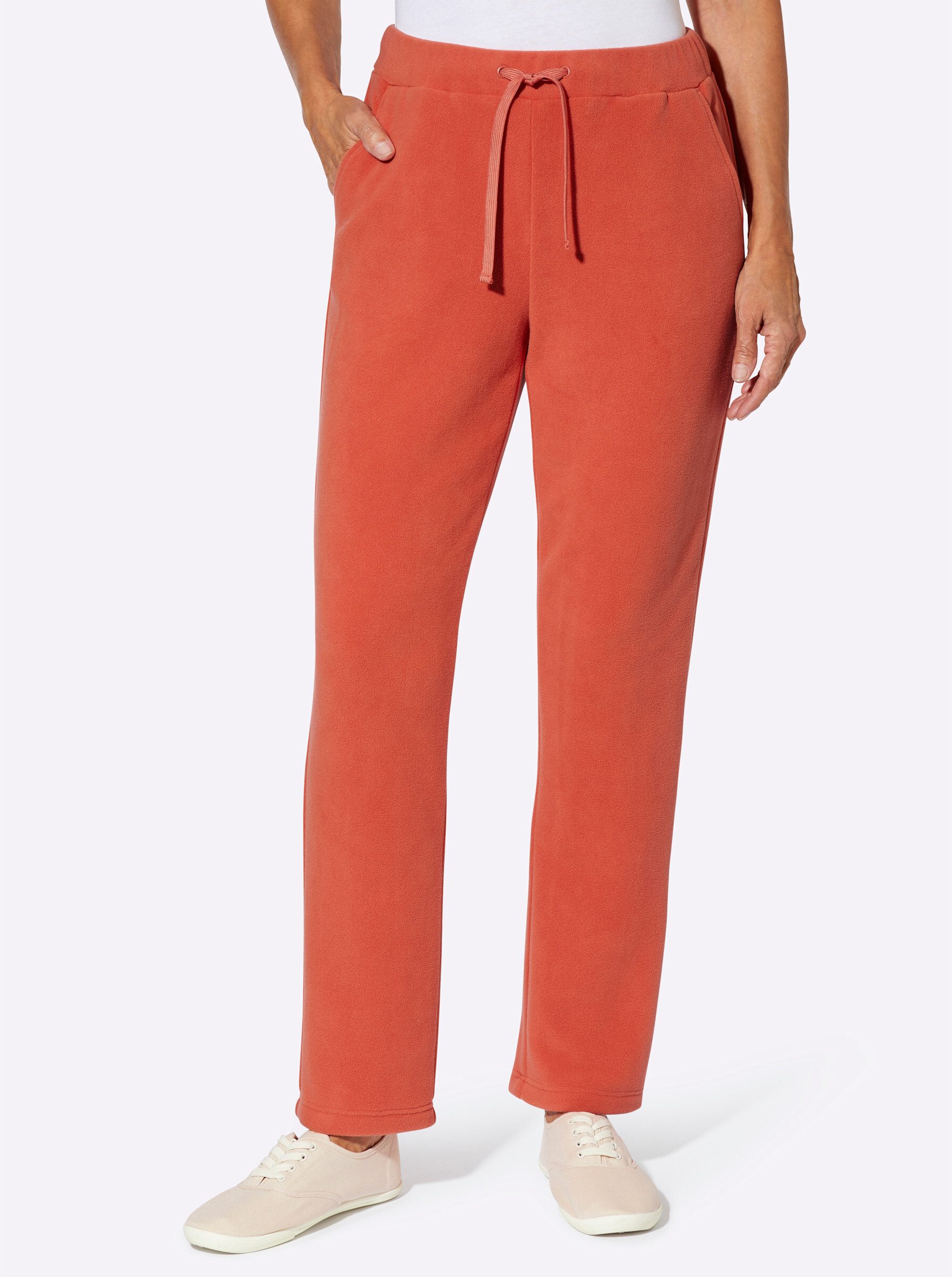 Sieh an! Jerseyhose Fleece-Hose komfortabel