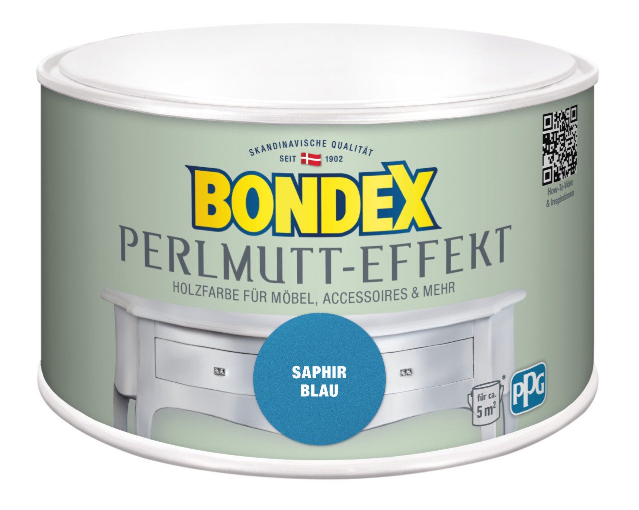 Bondex Holzschutzlasur Bondex Holzfarbe Perlmutt-Effekt 500 ml saphir