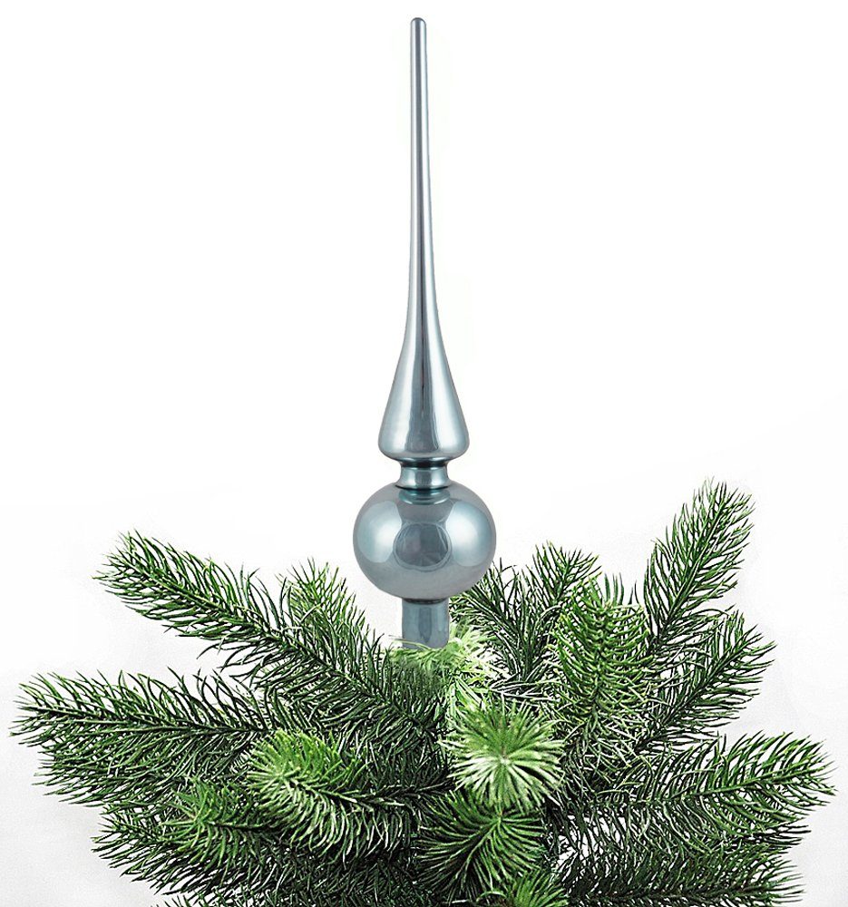 Echt praktischer JACK Matt Glanz Christbaumspitze Blue inklusive 26 6 Baumspitze Weihnachtsbaum x Spitze, cm Glas, Glas Echt Glanz Christbaumspitze Aufbewahrungsbox aus Stone