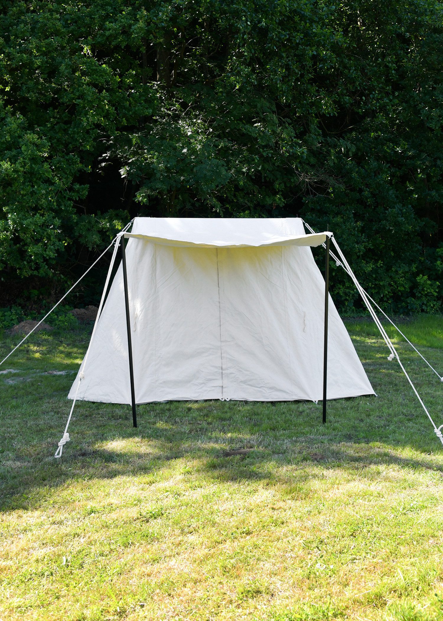 Battle Merchant Gruppenzelt Sachsenzelt Jorvik, 2 x 4 m, 340 gsm, naturfarben – Bild 5 von 5