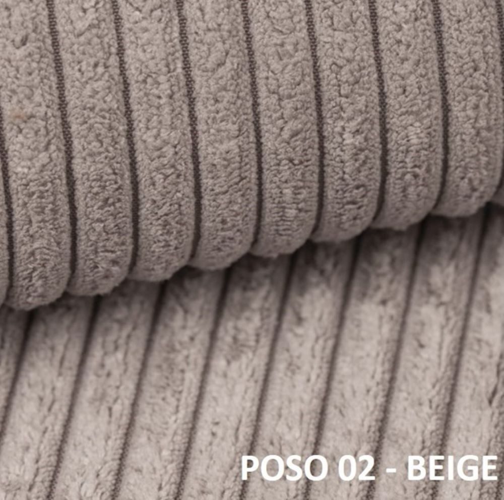 Labett Boxspringbett Bettkasten & Doppelmatratze Cordstoff POSETTO KING 180x200 200x200 (2 Bettkästen, Topper), Bonellfederkern- und Taschenfederkernmatratze