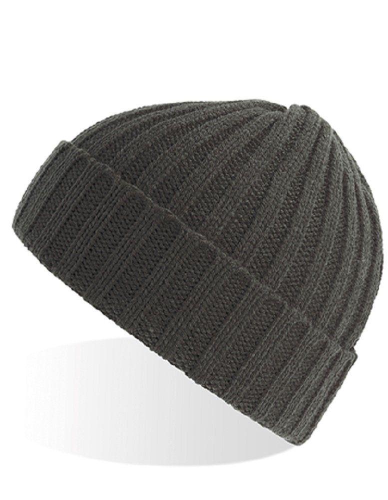 Beechfield® Beanie Damen Mütze Strickmütze Wintermütze auch perfekt für Teenager geeignet Recycelter Polyester dunkelgrau