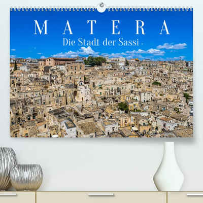 CALVENDO Wandkalender Matera - Die Stadt der Sassi (Premium, hochwertiger DIN A2 Wandkalender 2023, Kunstdruck in Hochglanz)