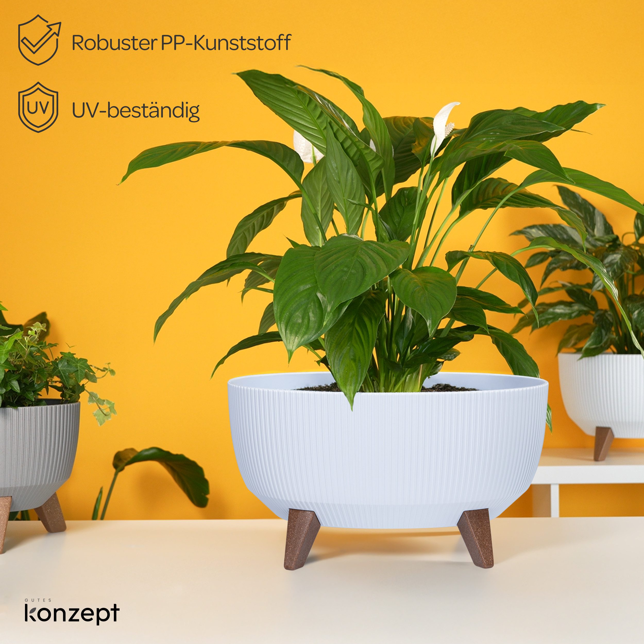 KONZEPT Blumentopf mit Füßen – großer günstig online kaufen