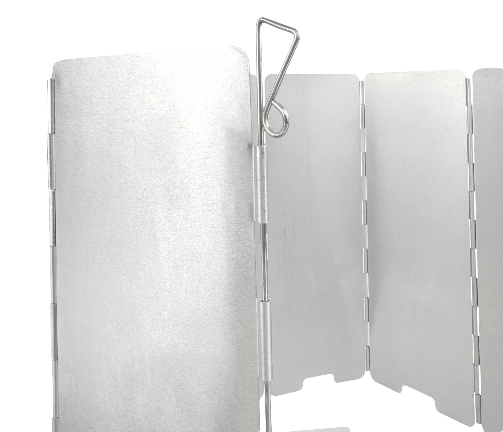 GARDINGER Grill-Windschutz Windschutz klappbar aus Aluminium für Grill Kocher 82x24 cm 10-teilig