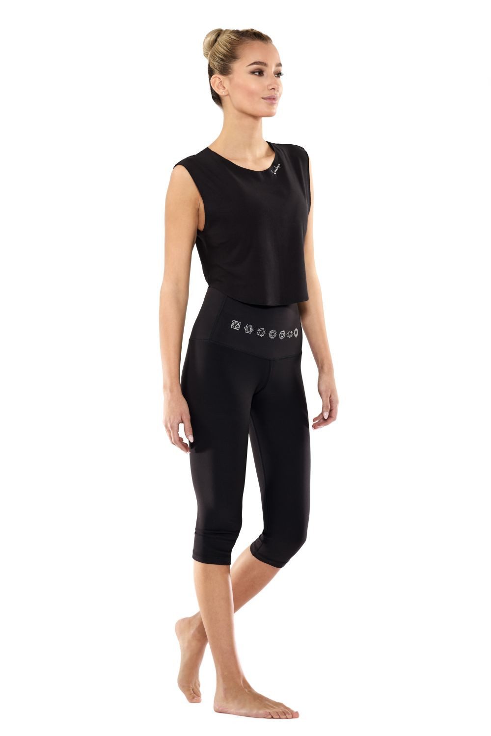 Winshape Leggings 3/4-Functional Comfort HWL212C-silberne 7 Chakras High Waist