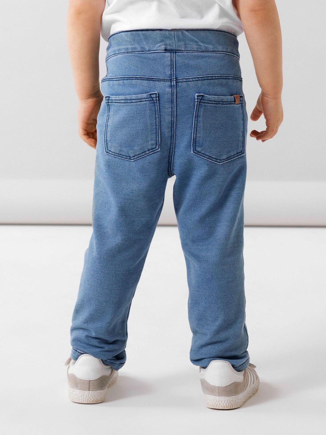 Stretch It Regular-fit-Jeans Denim in Gummibund 5510 Blau NMFSALLI Name Slim Sweat mit Fit Jeans