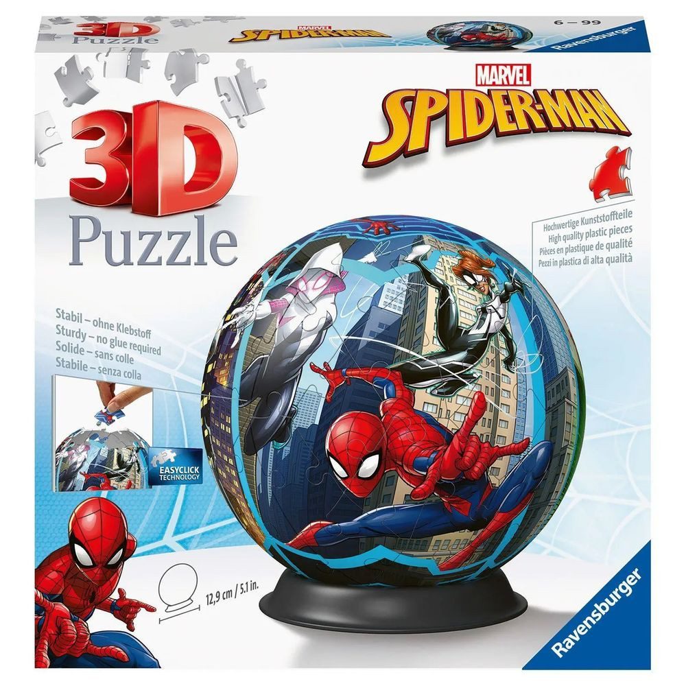 Ravensburger 3D-Puzzle Spiderman, 73 Puzzleteile, Made in Europe