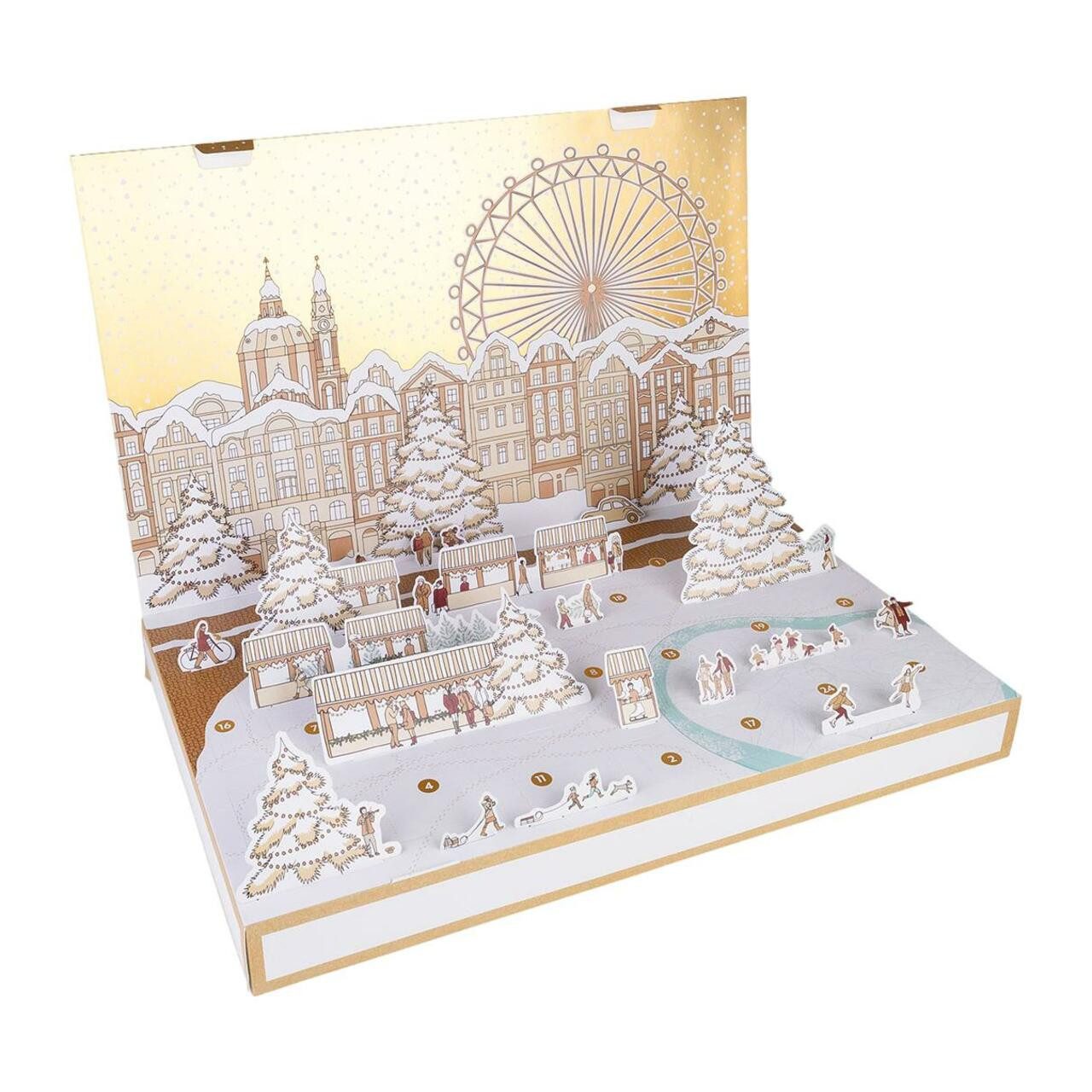 ACCENTRA Adventskalender Unisex Adventskalender WINTER MAGIC Pflegeprodukte, 24 Überraschungen, Vorfreude auf Weihnachten