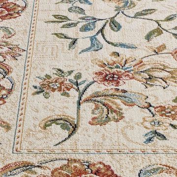 Teppich Palazzo Royal Antique Roses, TaraCarpet, rechteckig, Höhe: 6 mm, Rosen Seiden Optik grün Wohnzimmer Schlafzimmer Esszimmer 67x105