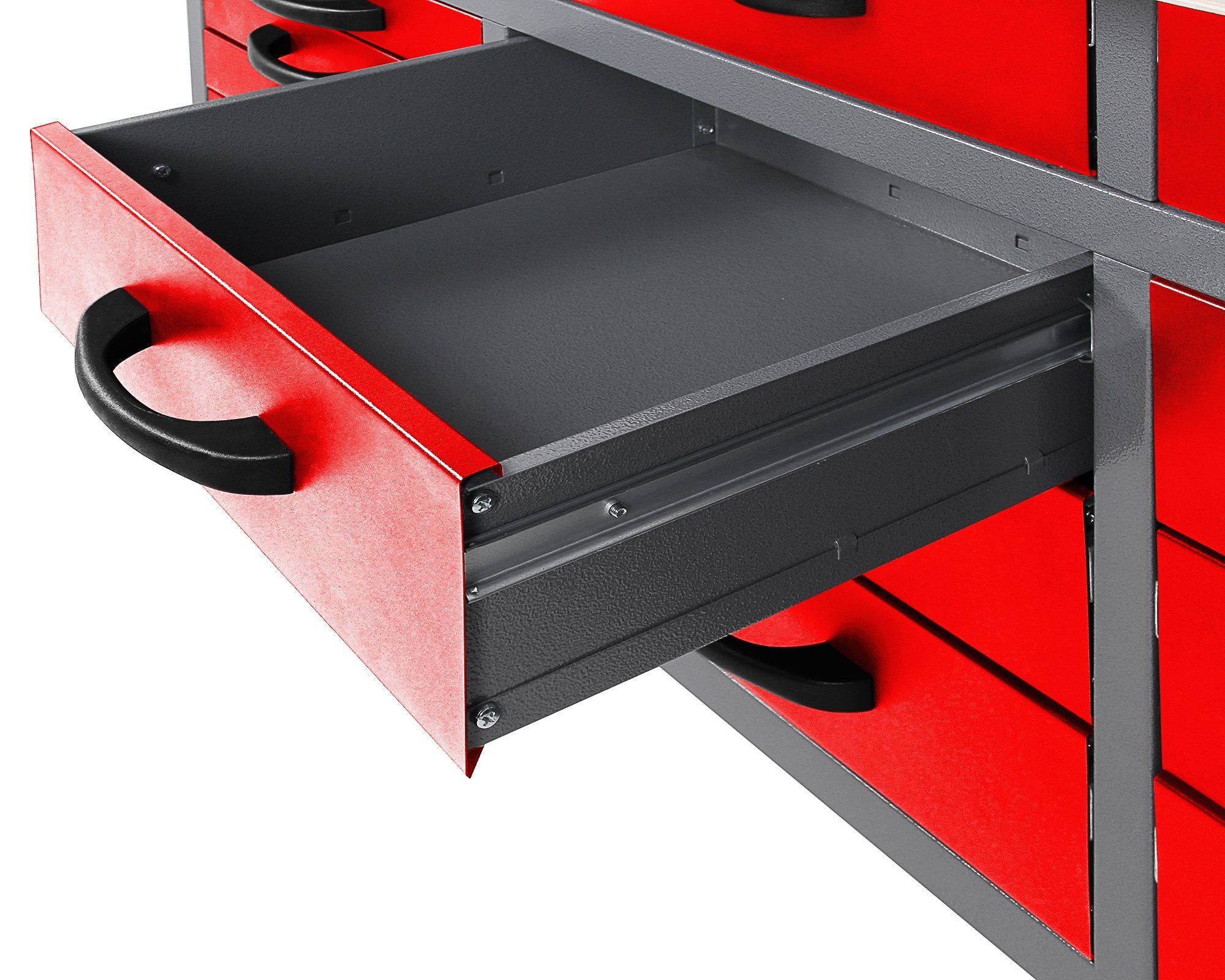 ONDIS24 Werkbank Ondis24 Werkbank Arbeitsplatte 160cm Werktisch rot
