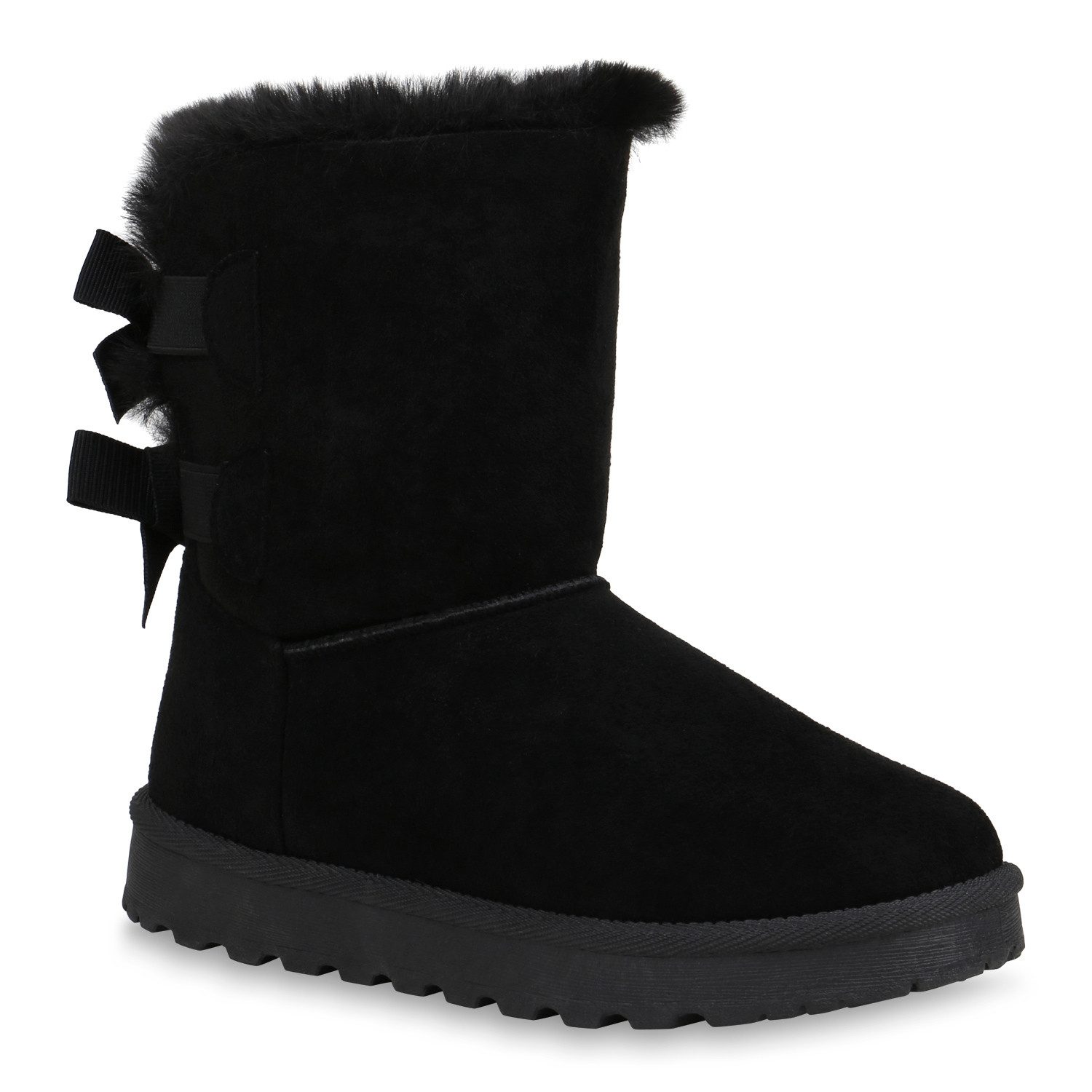 VAN HILL 832508 Schlupfboots Damen Stiefeletten Schlupfstiefeletten Winter Boots Warm Gefüttert