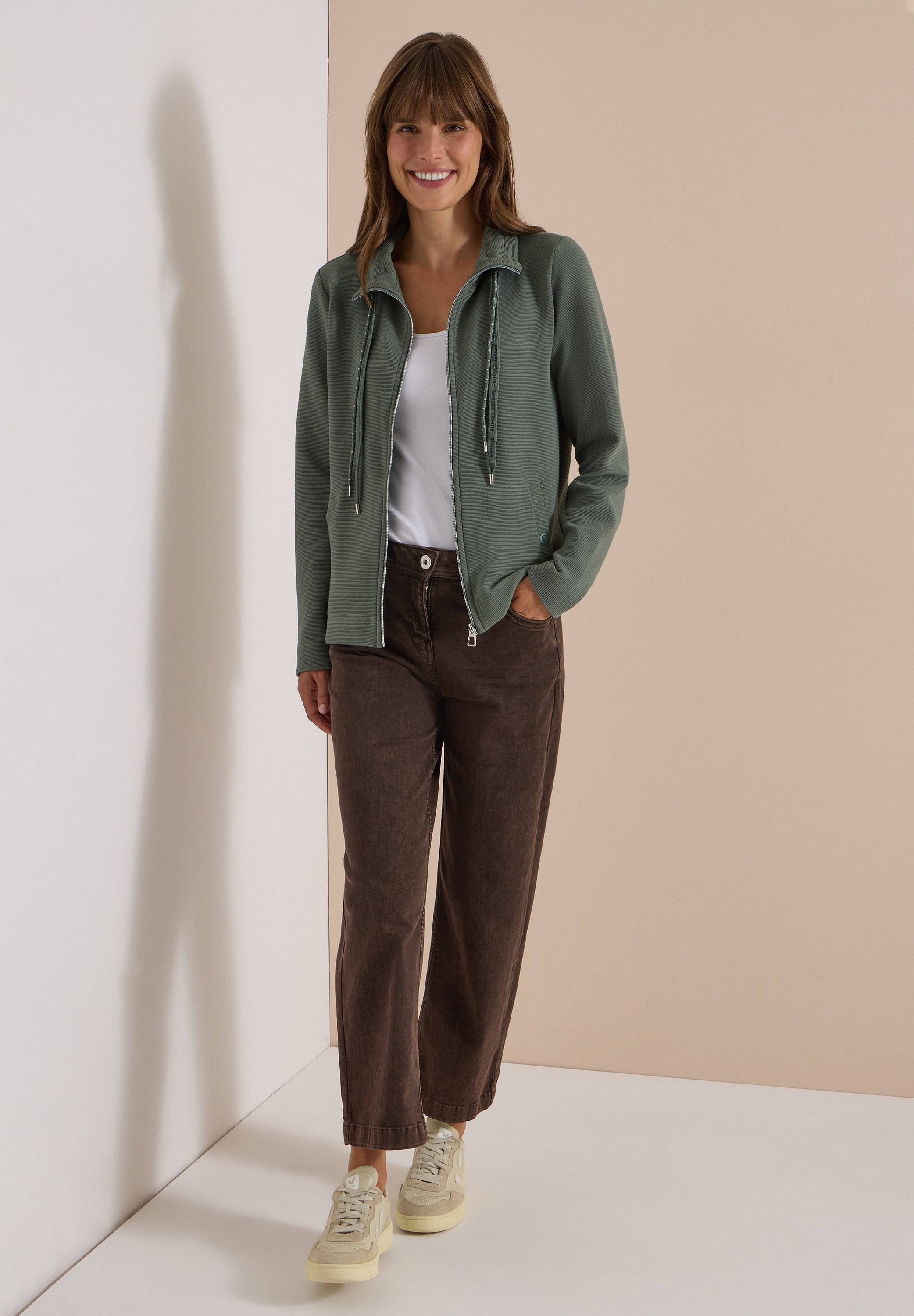 CECIL Cardigan mit Stehkragen