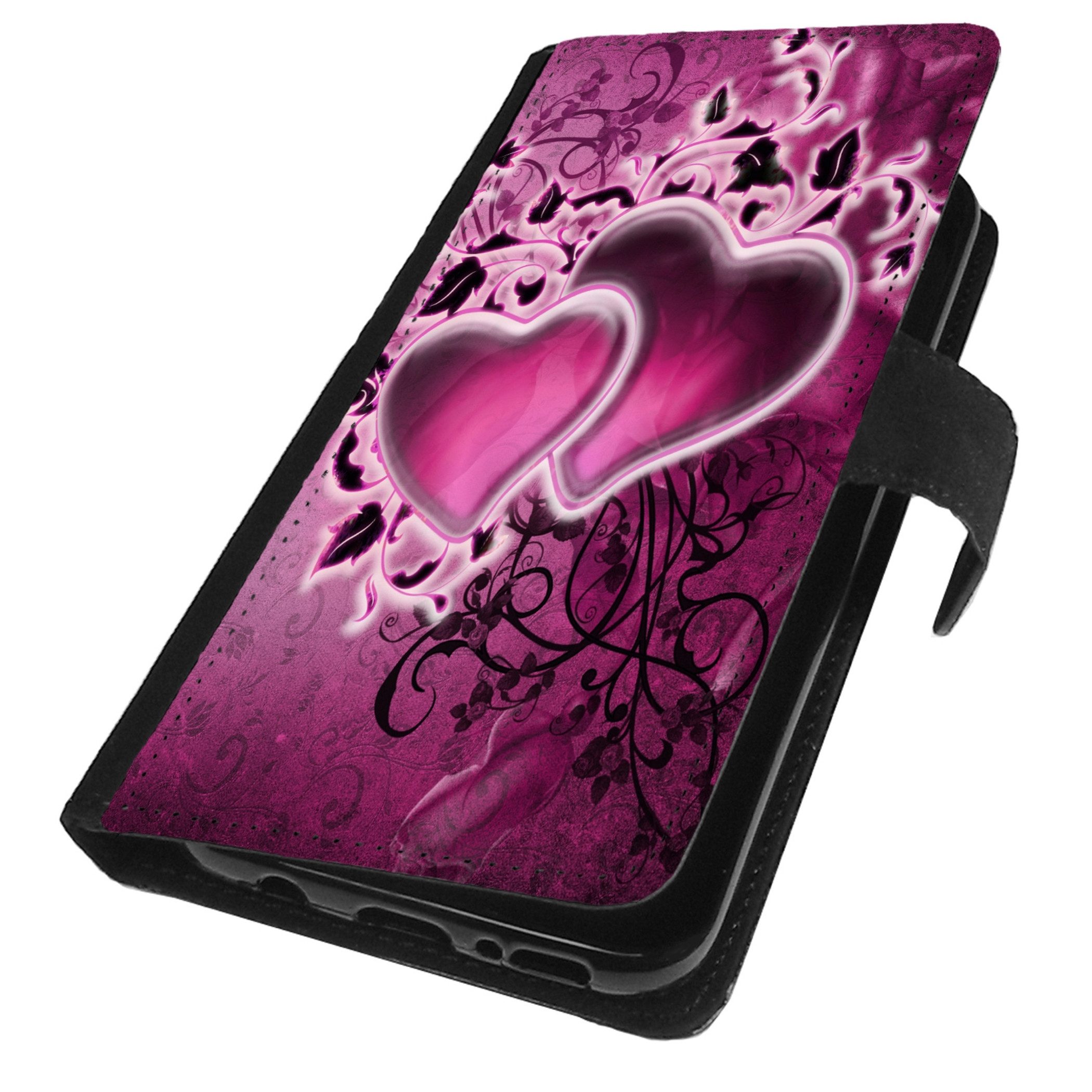 Traumhuelle Handyhülle MOTIV 35 Herz Handy Hülle für Samsung Galaxy iPhone Xiaomi Google 5G, Handy Tasche Schutz Etui Flip Case Klapp Hülle Cover Silikon