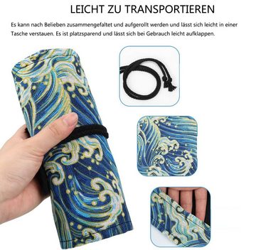 GelldG Federmäppchen 72 Loch Leinwand Pencil Wrap, Stifterolle, Mäppchen