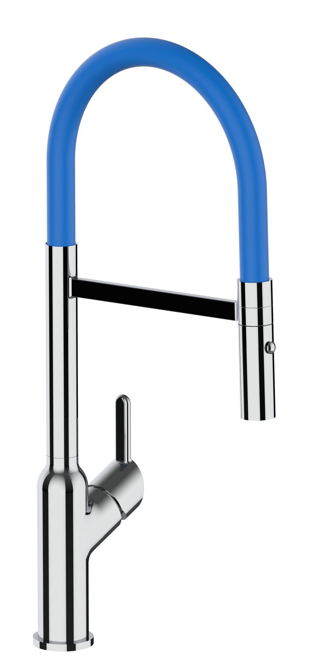 VIZIO Küchenarmatur Design / Hochwertige Hochdruck, abnehmbarer Brause mit Küchenarmatur 2 Brause chrom mit Wasserhahn strahl 360° Blau Verchromung, Auslauf schwenkbarem 2Strahl und Chrom