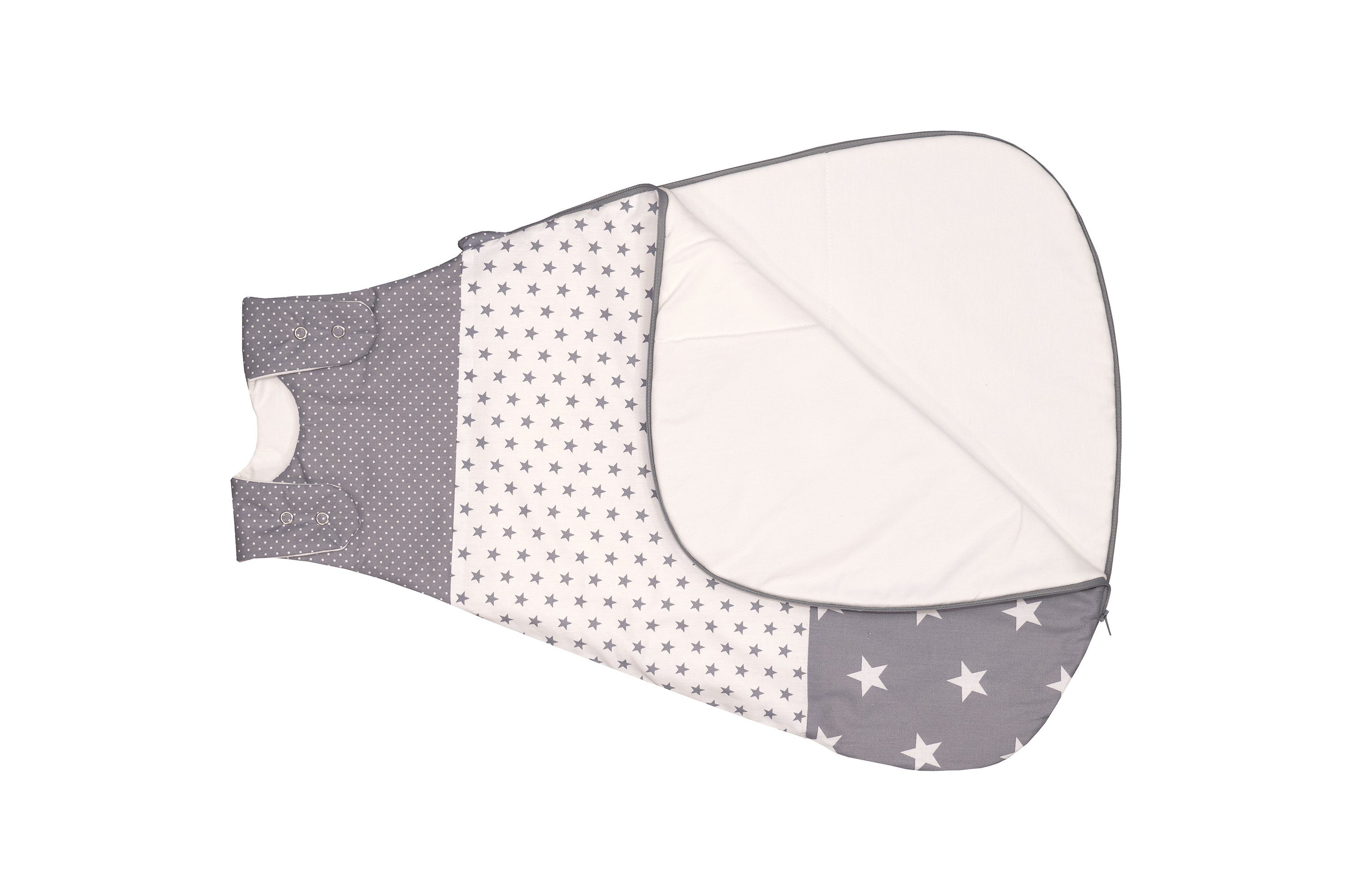 ULLENBOOM ® Babyschlafsack »Baby Sommer-Schlafsack 56/62 (0 bis 4 Monate)  Graue Sterne (Made in EU)«, Mitwachsender Schlafsack für Sommer online  kaufen | OTTO