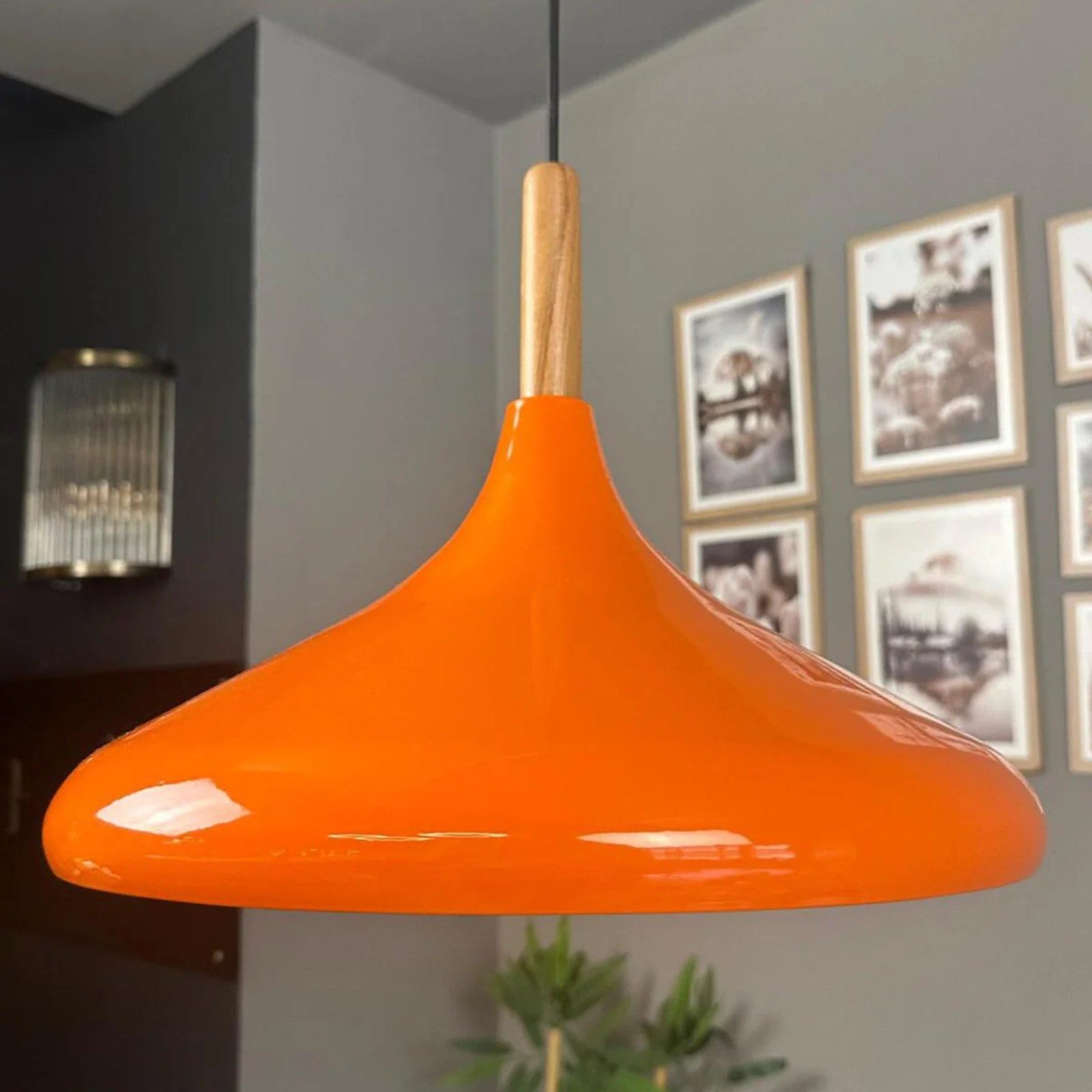 Bamyum Pendelleuchte Bamyum Pendelleuchte I Champion I Ø35 cm Holz-Metall E27 Moderne Lampe, ohne Leuchtmittel
