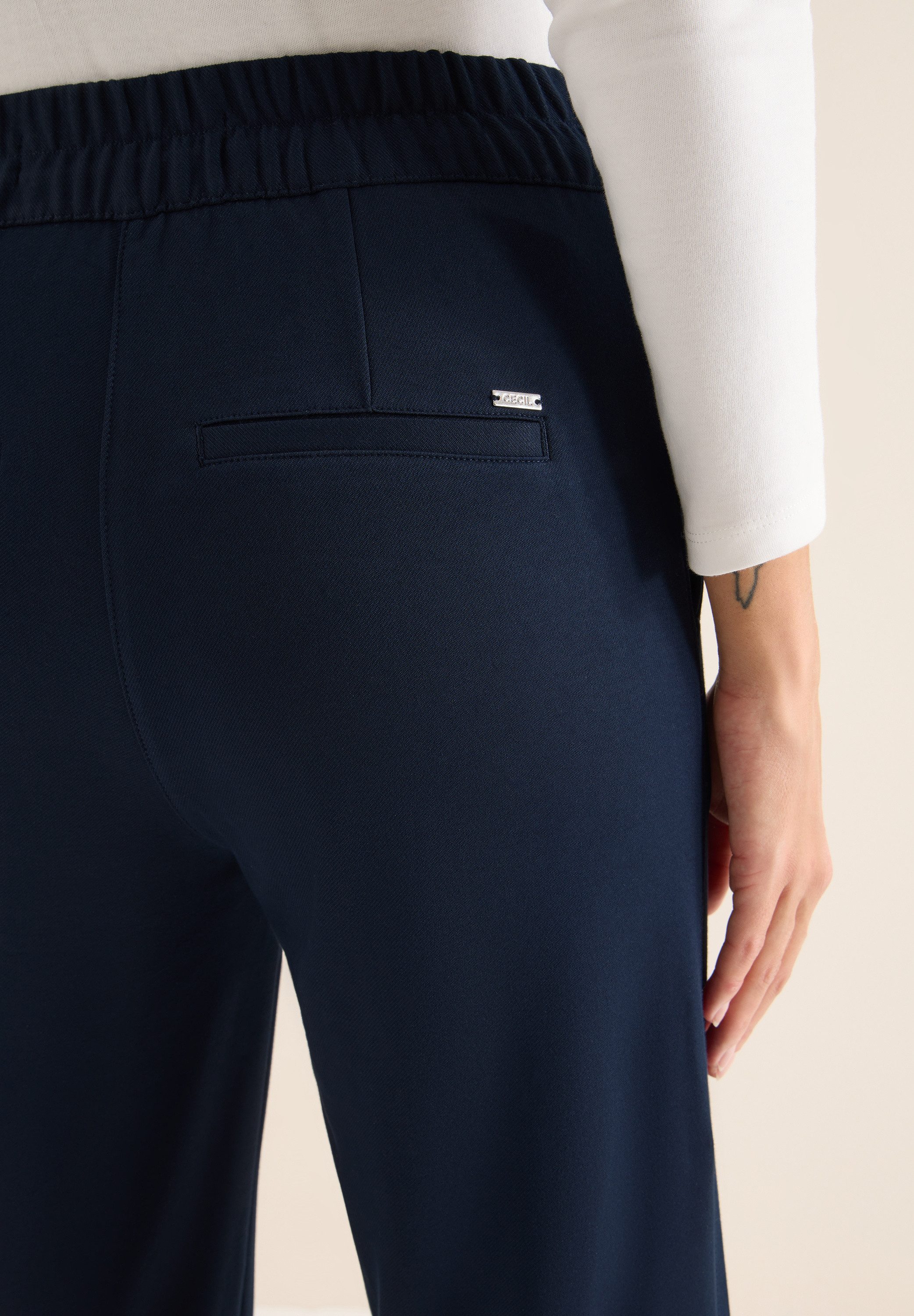 CECIL Stoffhose Style NEELE Elastischer Bund mit Tunnelzug
