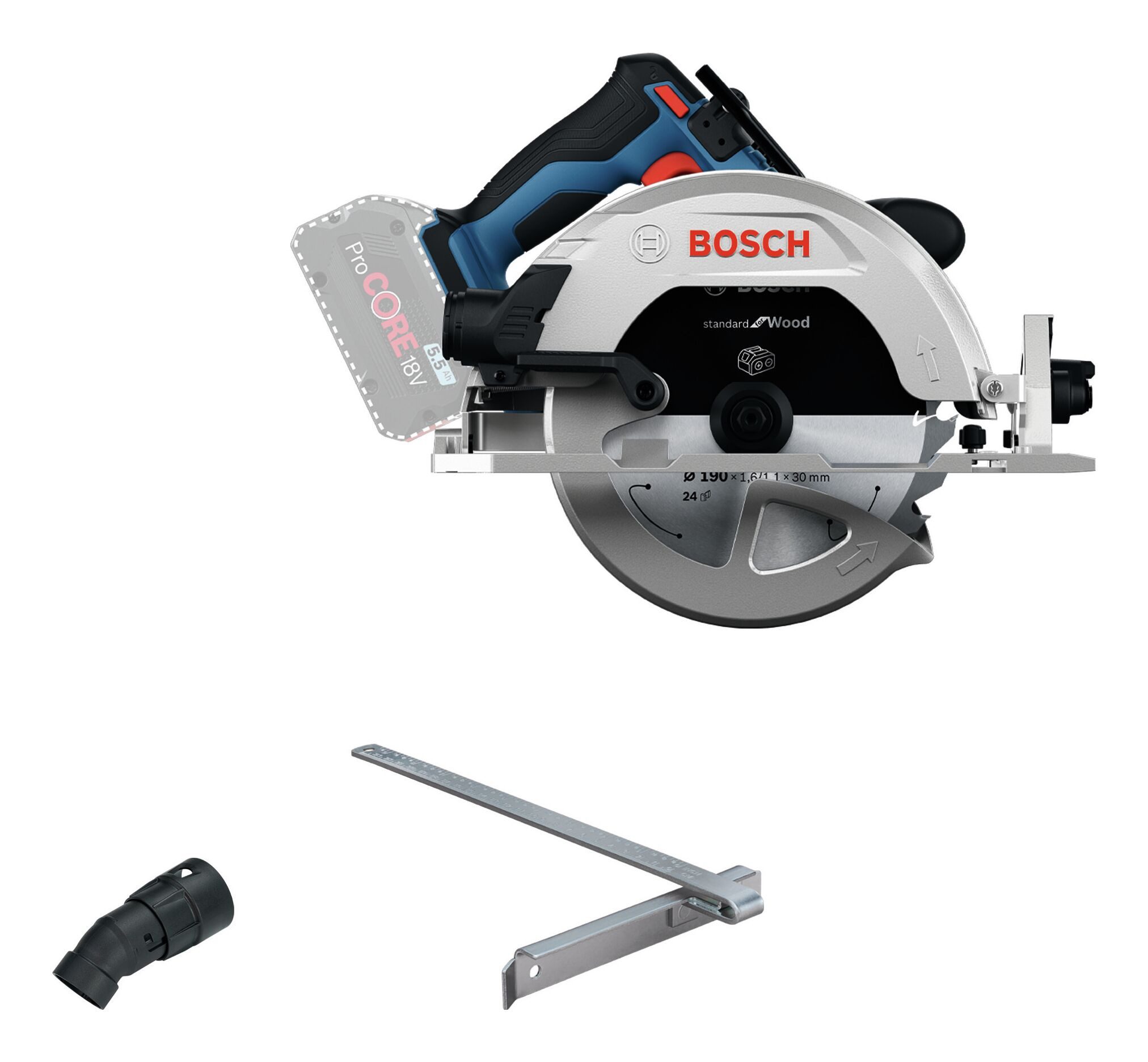 BOSCH Akku-Handkreissäge GKS 18V-68-2, Kreissäge Ohne Akku - im Karton