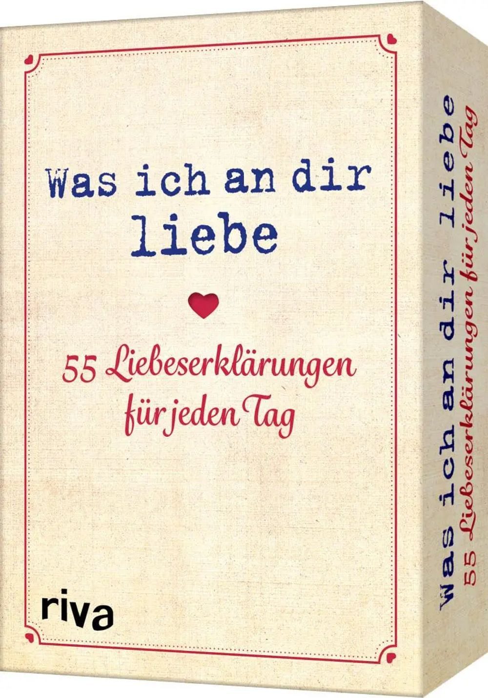 Riva Spiel Was ich an dir liebe - 55 Liebeserklärungen für jeden Tag