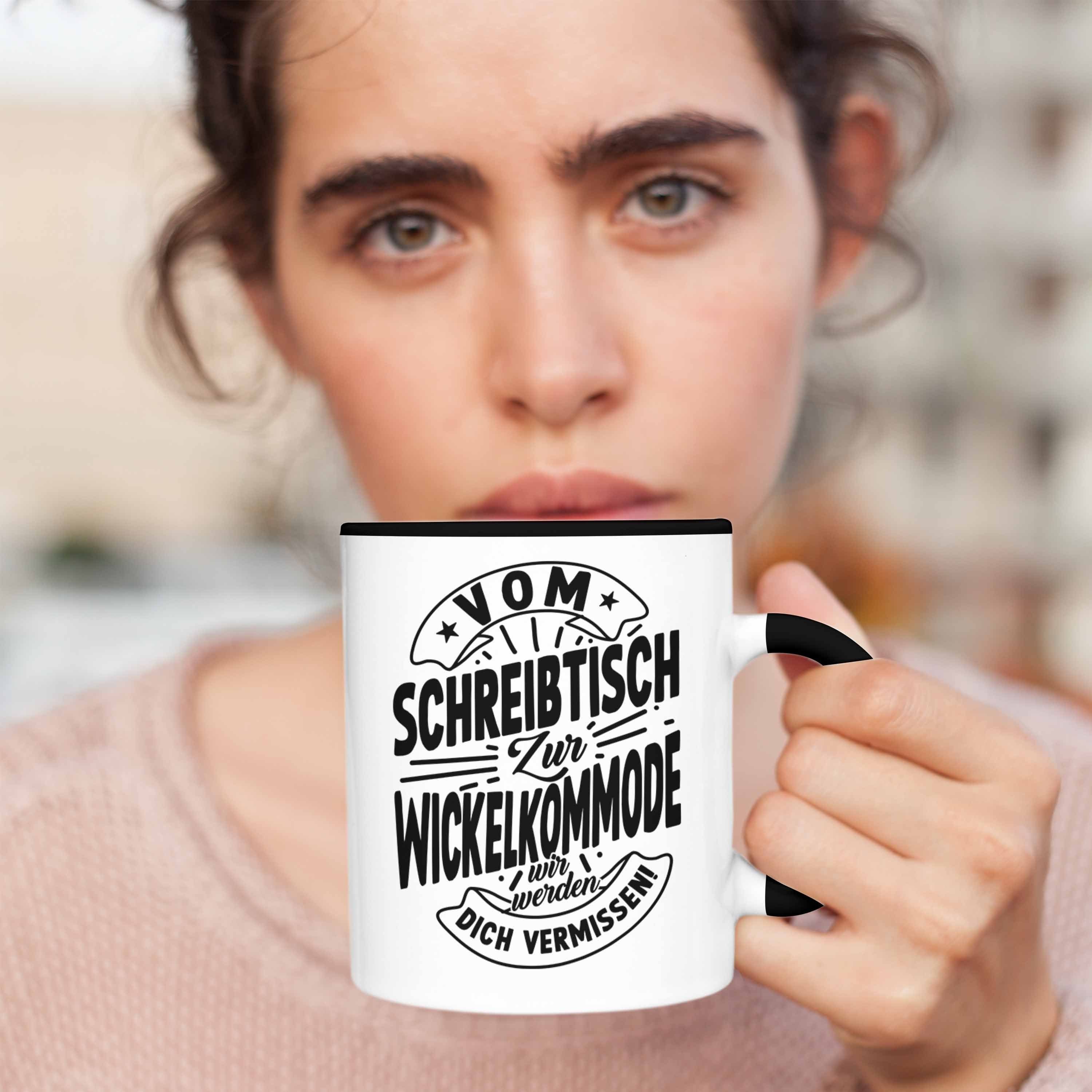 Mutterschutz Trendation Abschied Kollegi Geschenk Tasse Mutterschutz Kaffeetasse Tasse Schwarz