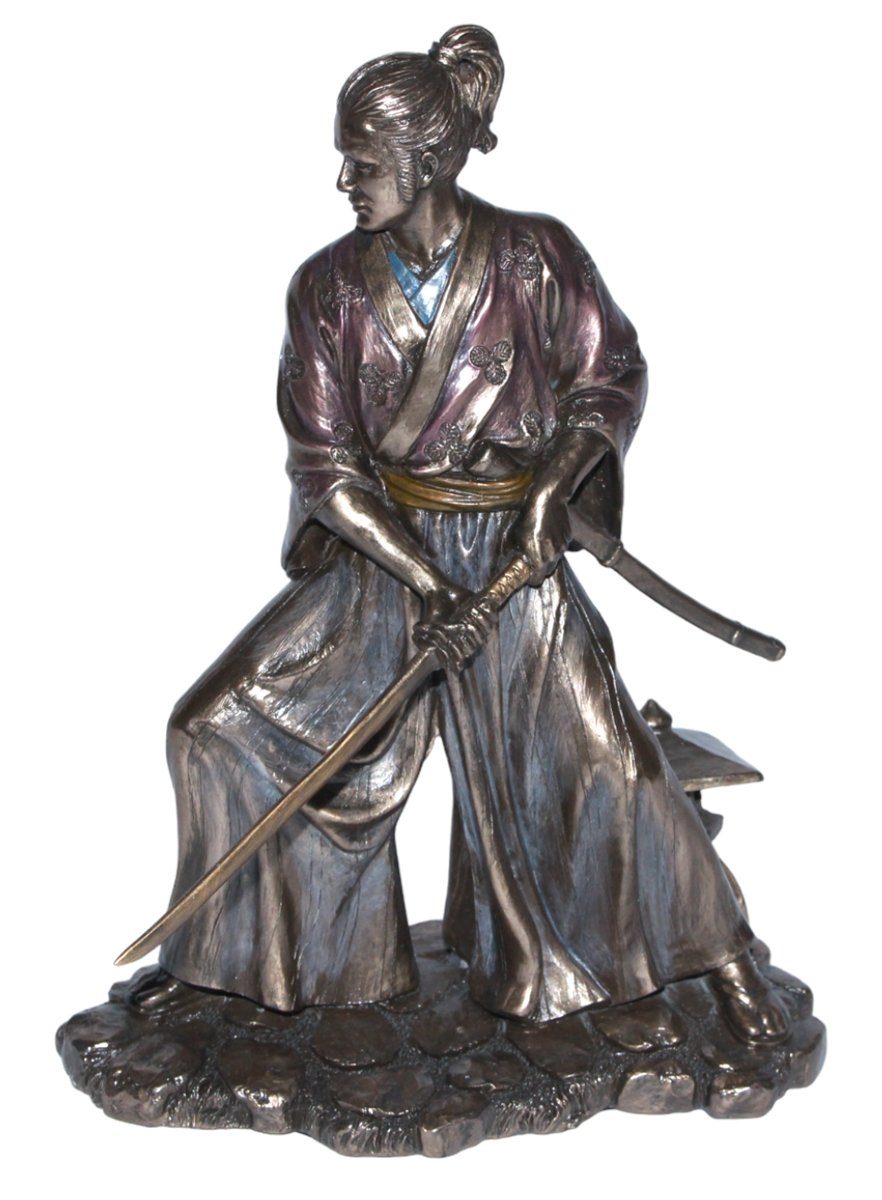 cm Dekofigur Krieger H 21-23 Art Kimono und Deko Set: Rüstung Parastone Samurai Figuren in