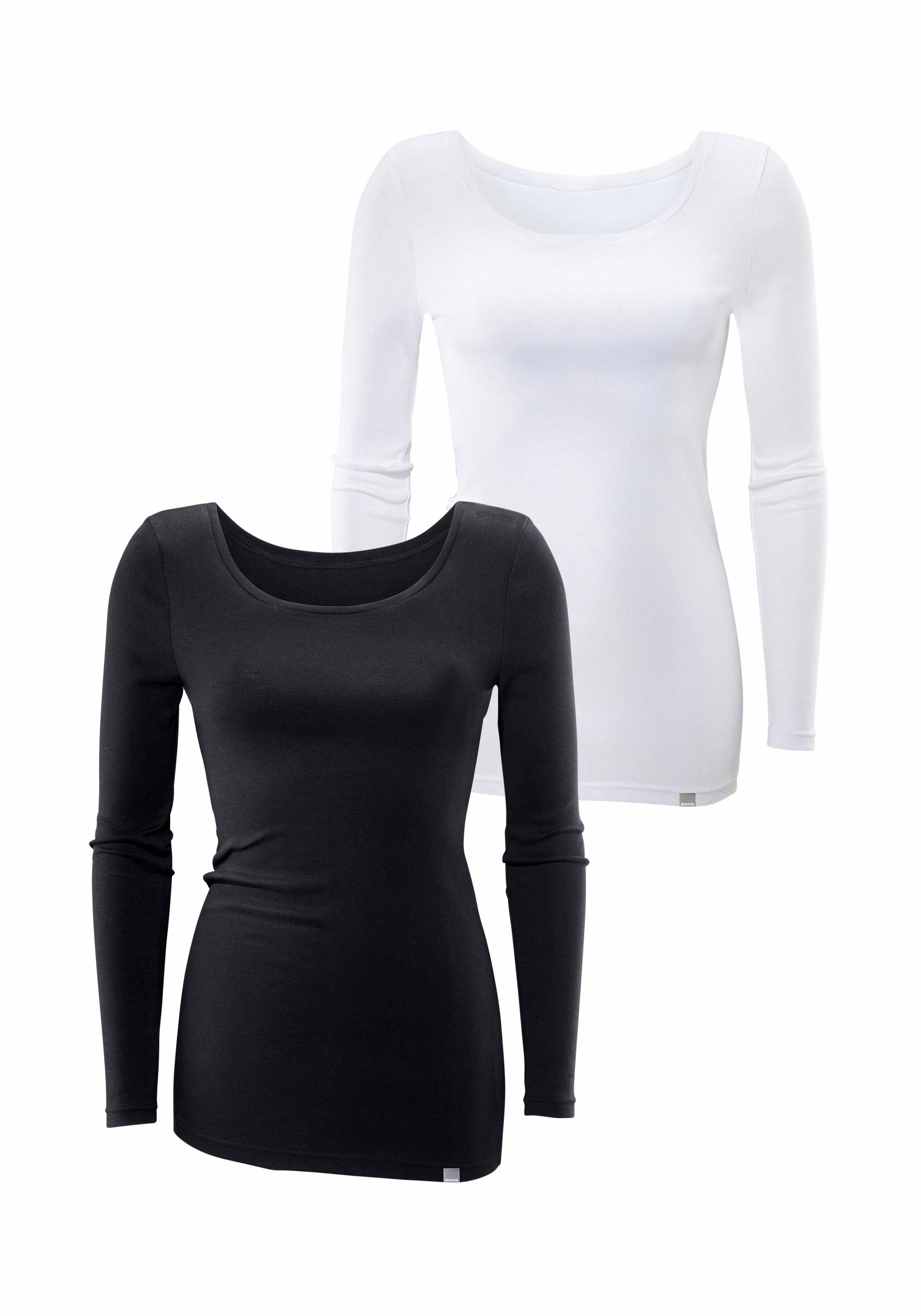 Langarmshirt aus feiner Rippware